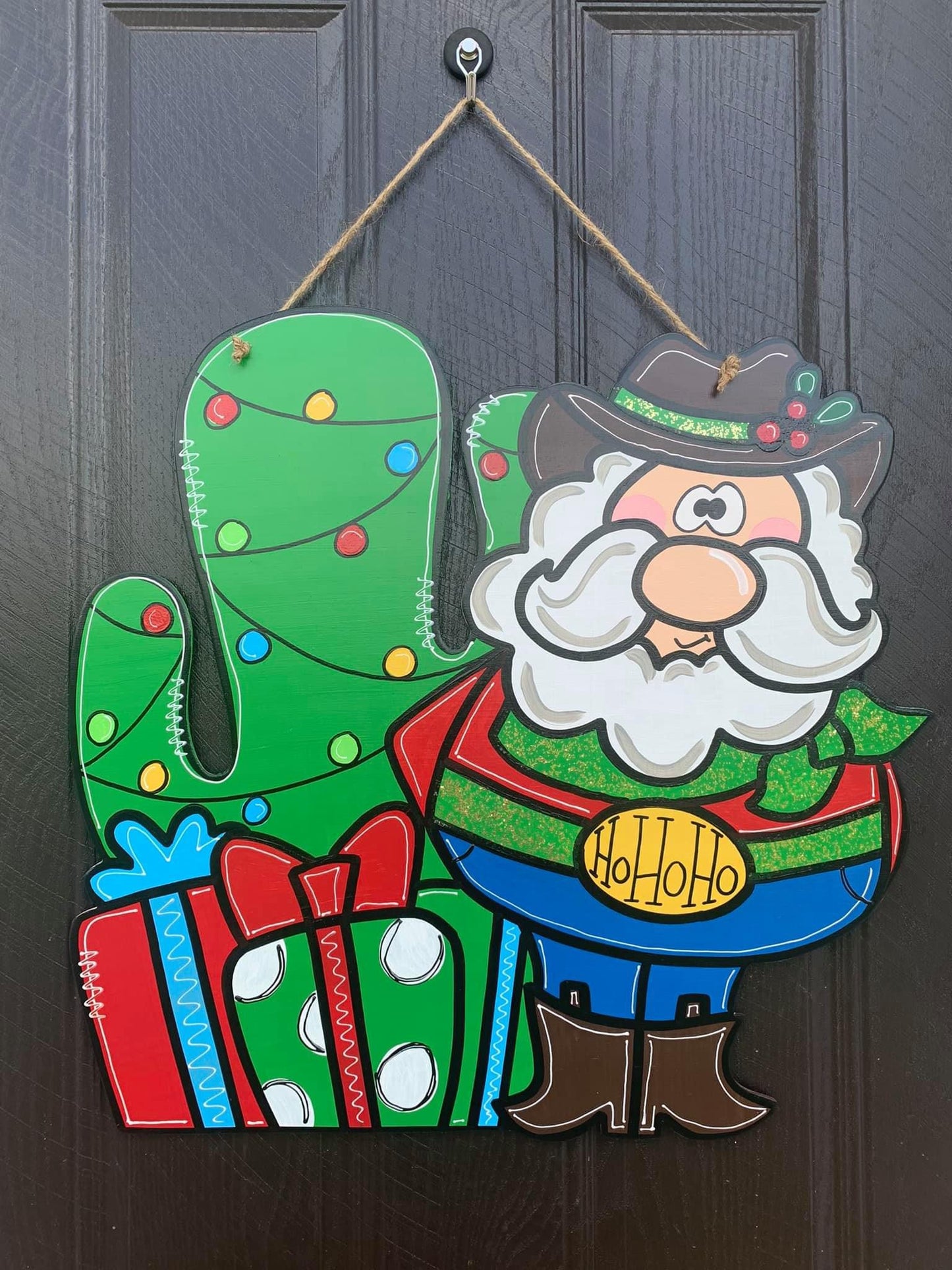 Howdy Santa Door Hanger - Preorder