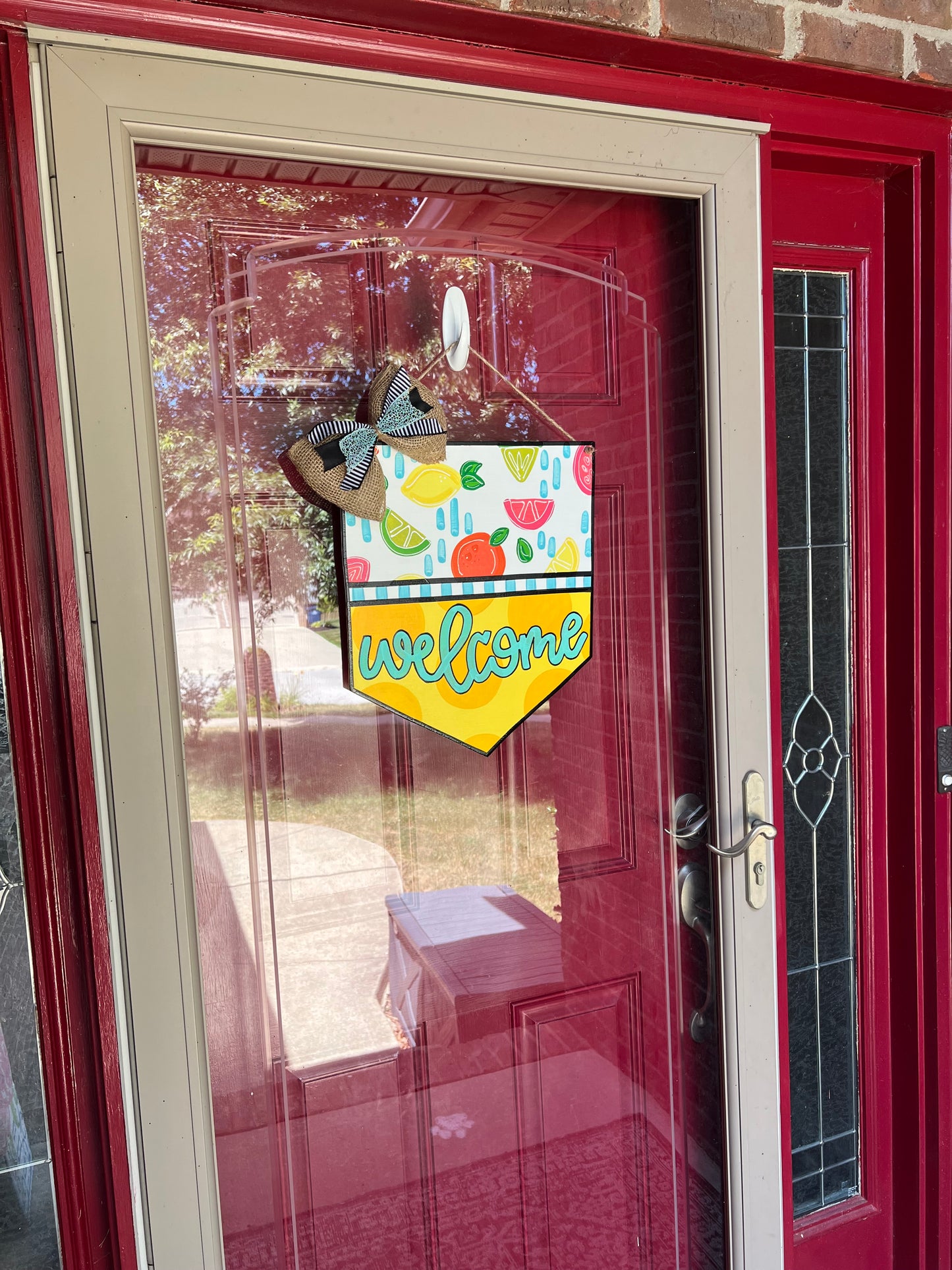 Welcome Fruit Door Hanger - Preorder