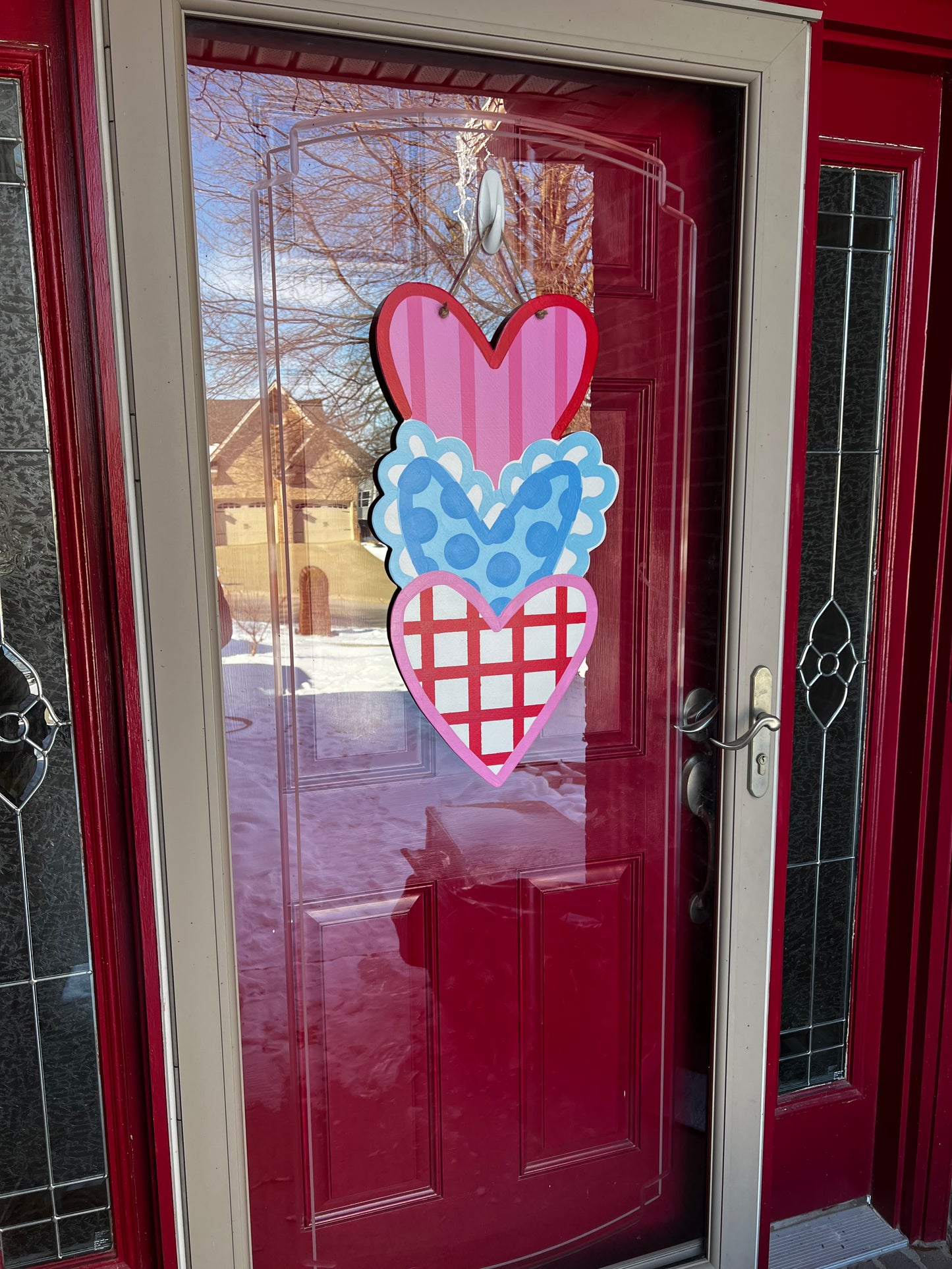 Stacked Heart Door Hanger - Preorder