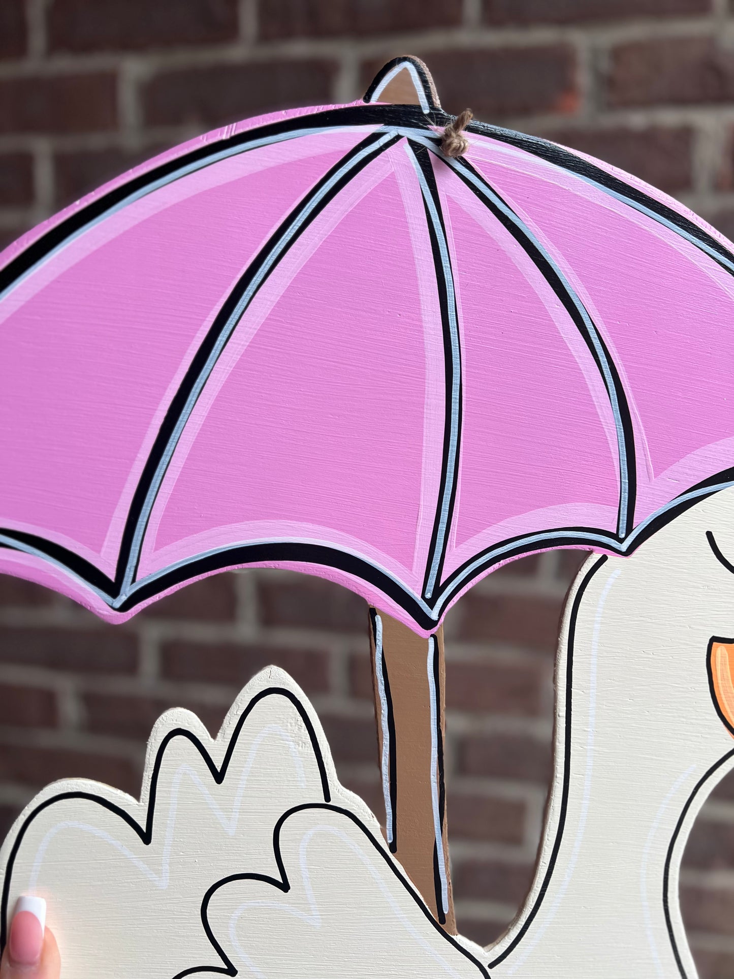 Rainy Day Goose Door Hanger - Preorder