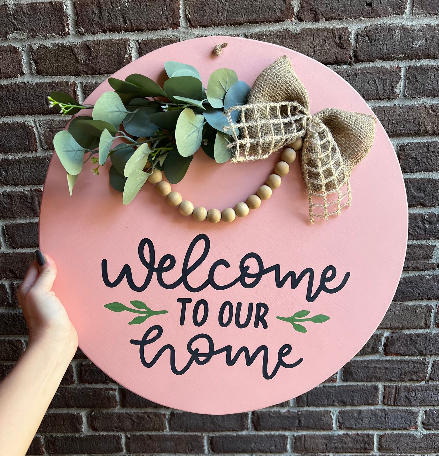 Welcome To Our Home Door Hanger - Preorder