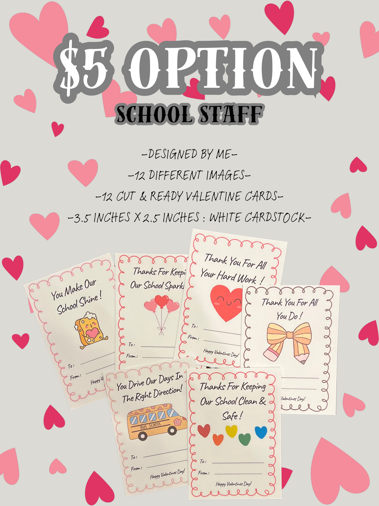 $5 Option - School Staff/Bus Drivers