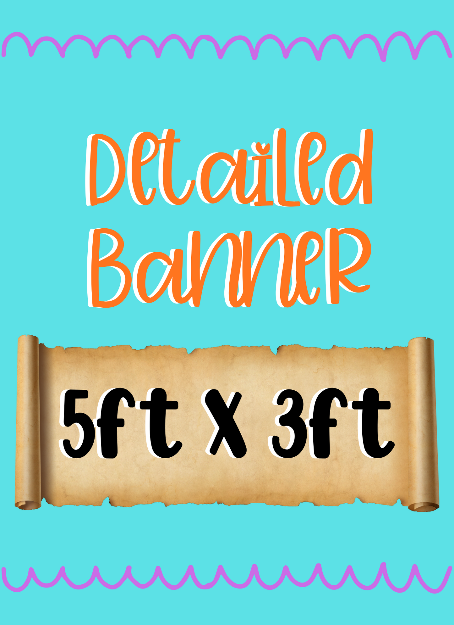 Detailed Banner 5ft x 3ft