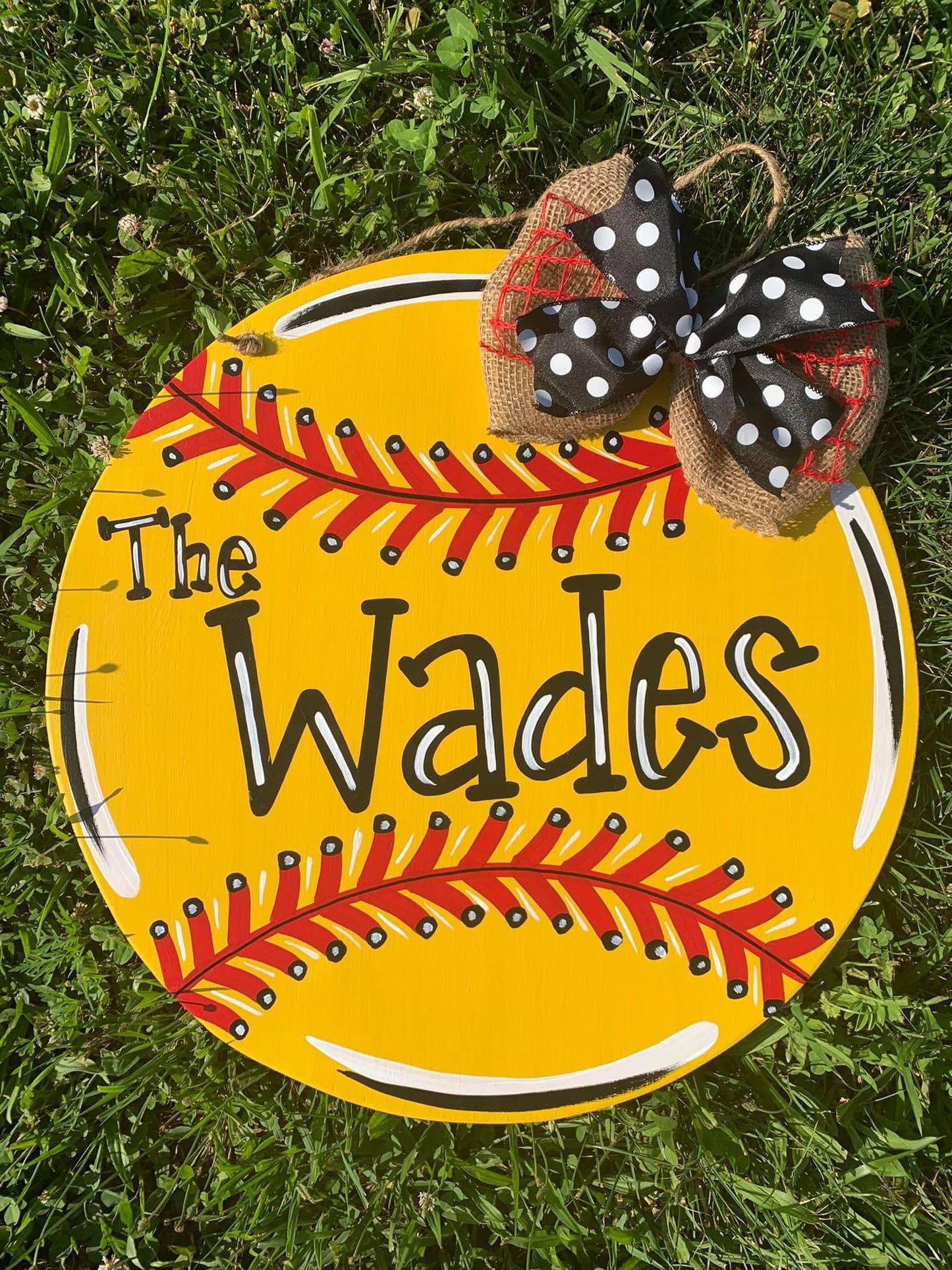 Softball Door Hanger - Preorder