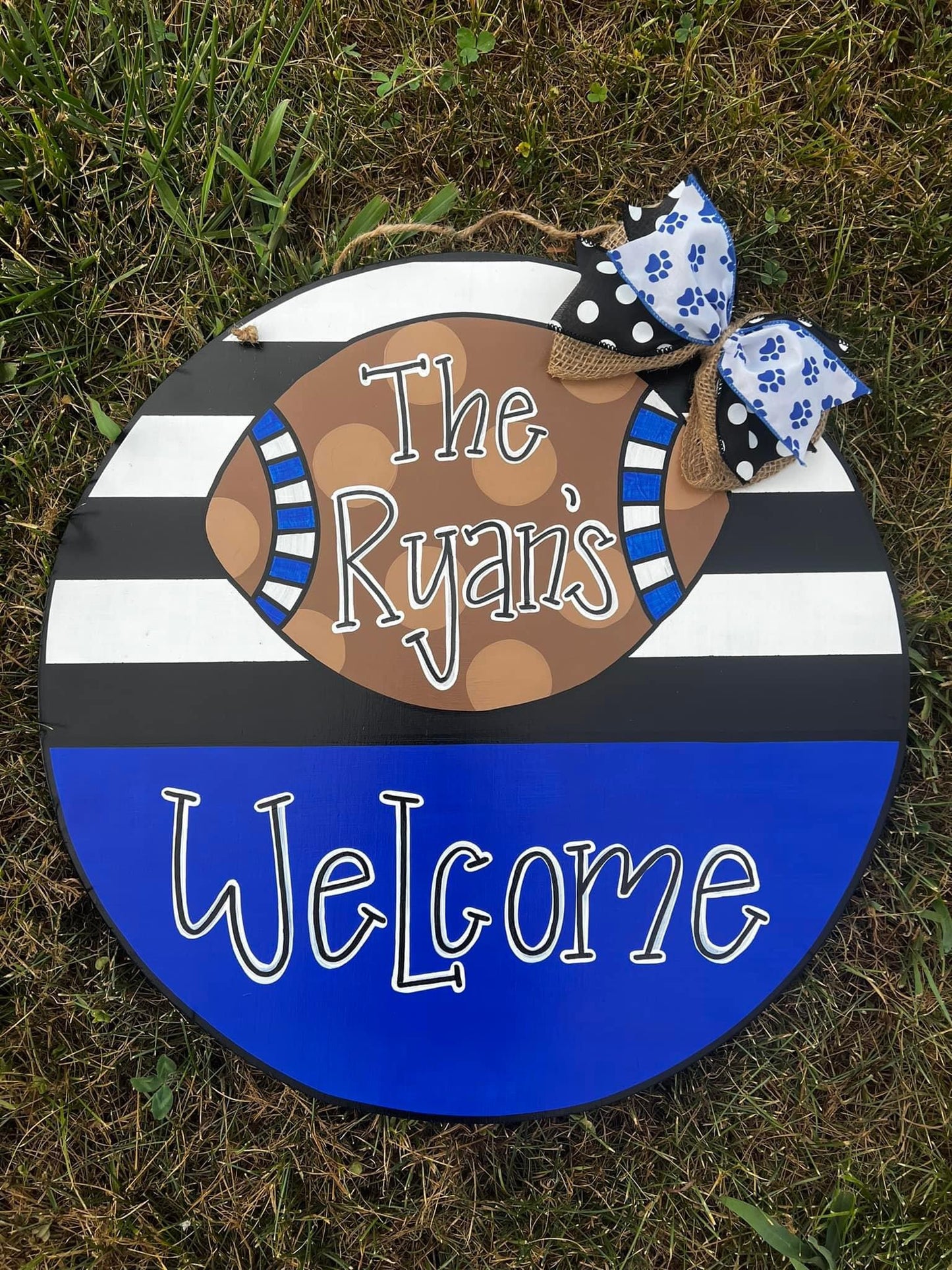 Football Name Door Hanger - Preorder