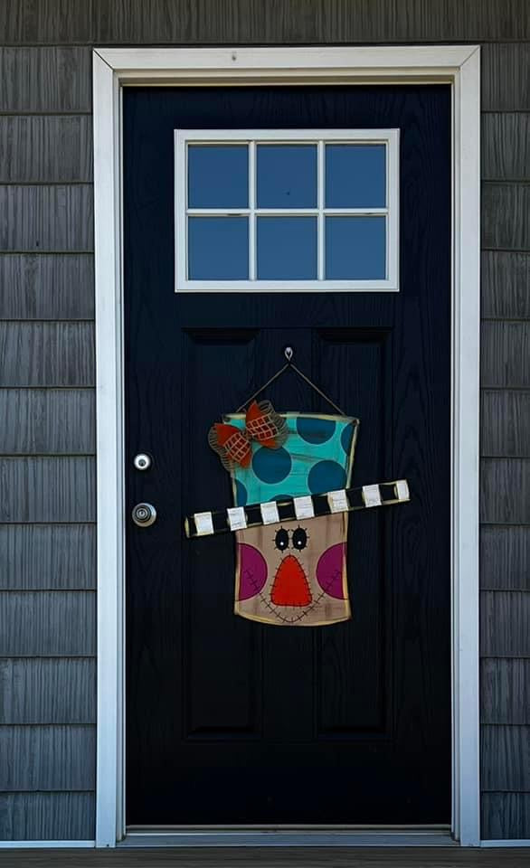 Scarecrow Face Door Hanger - Preorder