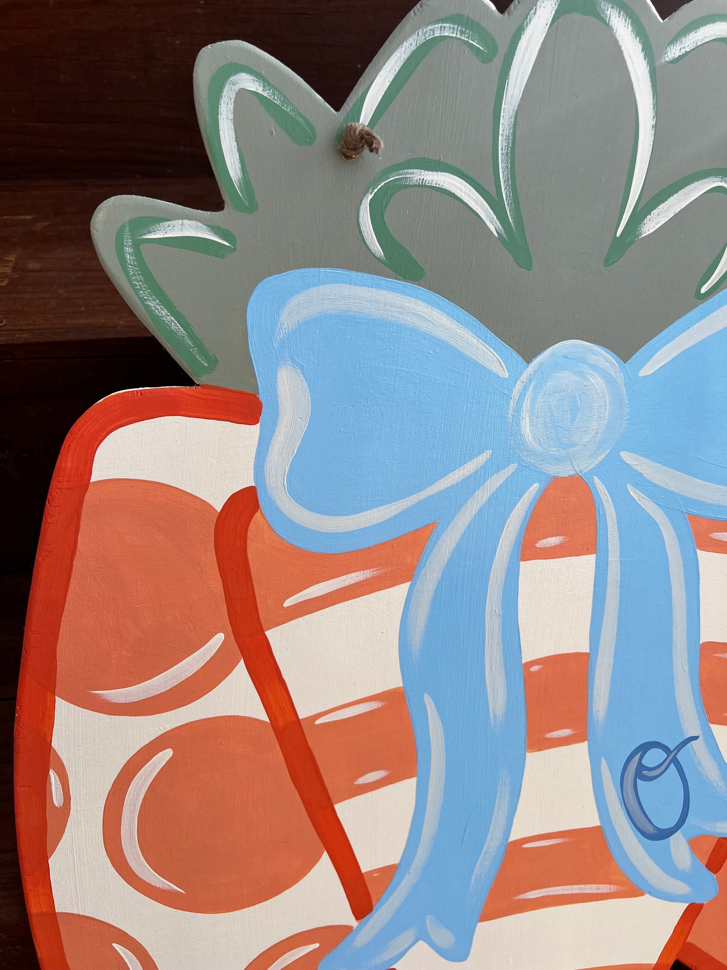Carrot Initial Door Hanger - PREORDER
