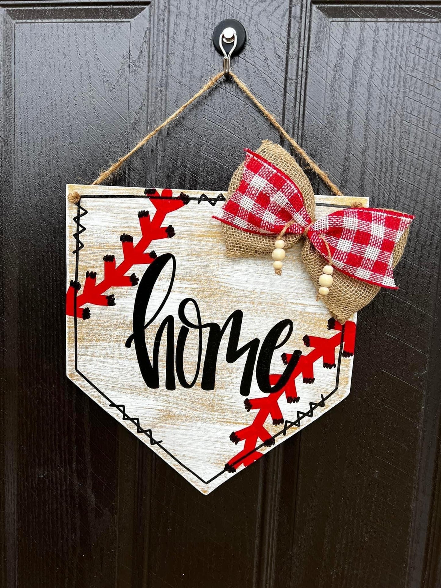 Home Plate Door Hanger - Preorder