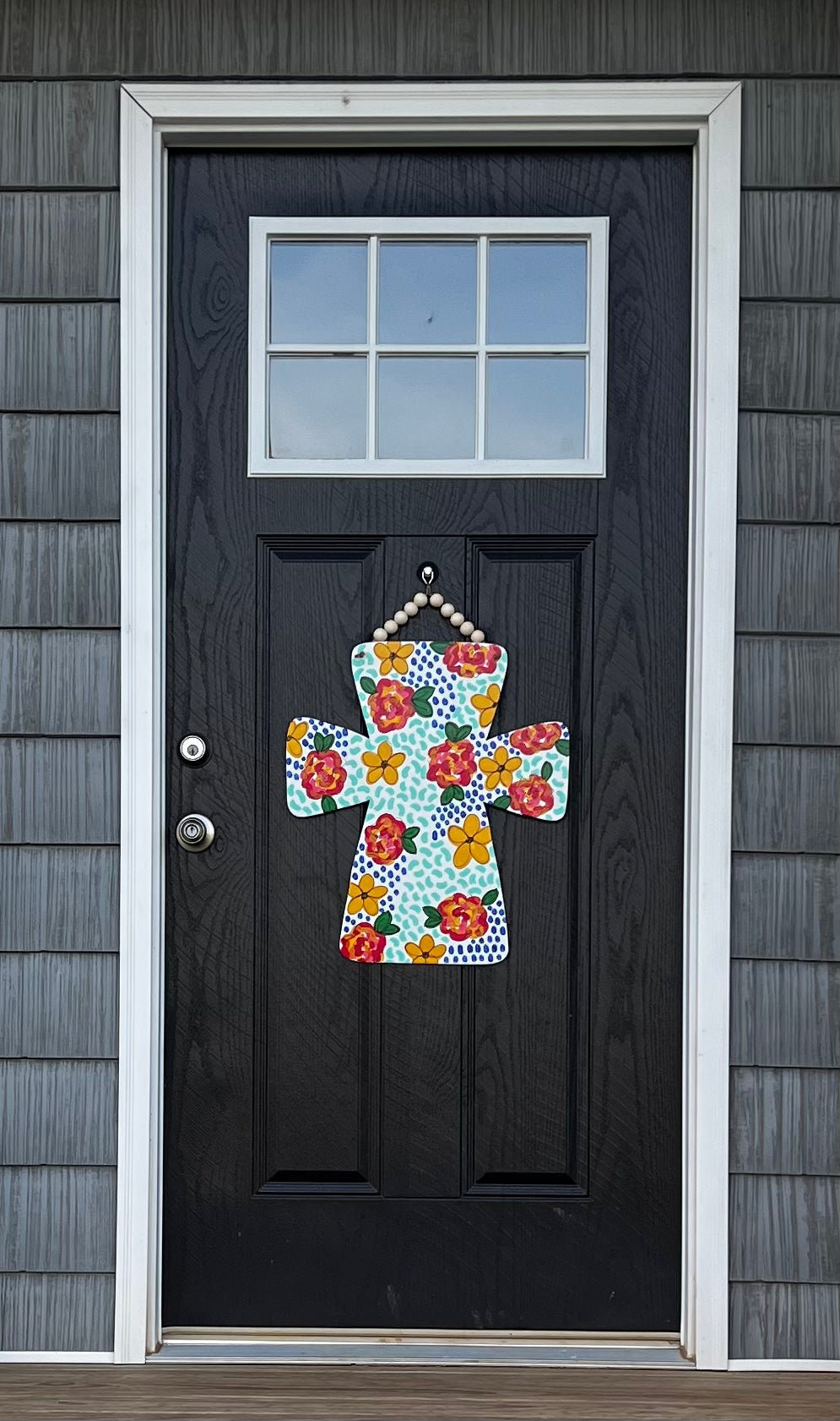 Flower Cross Door Hanger - Preorder