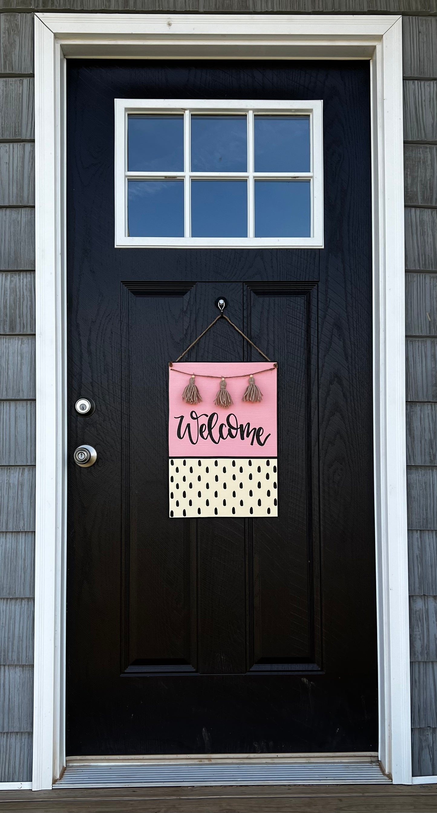 Pink Welcome Door Hanger - Preorder