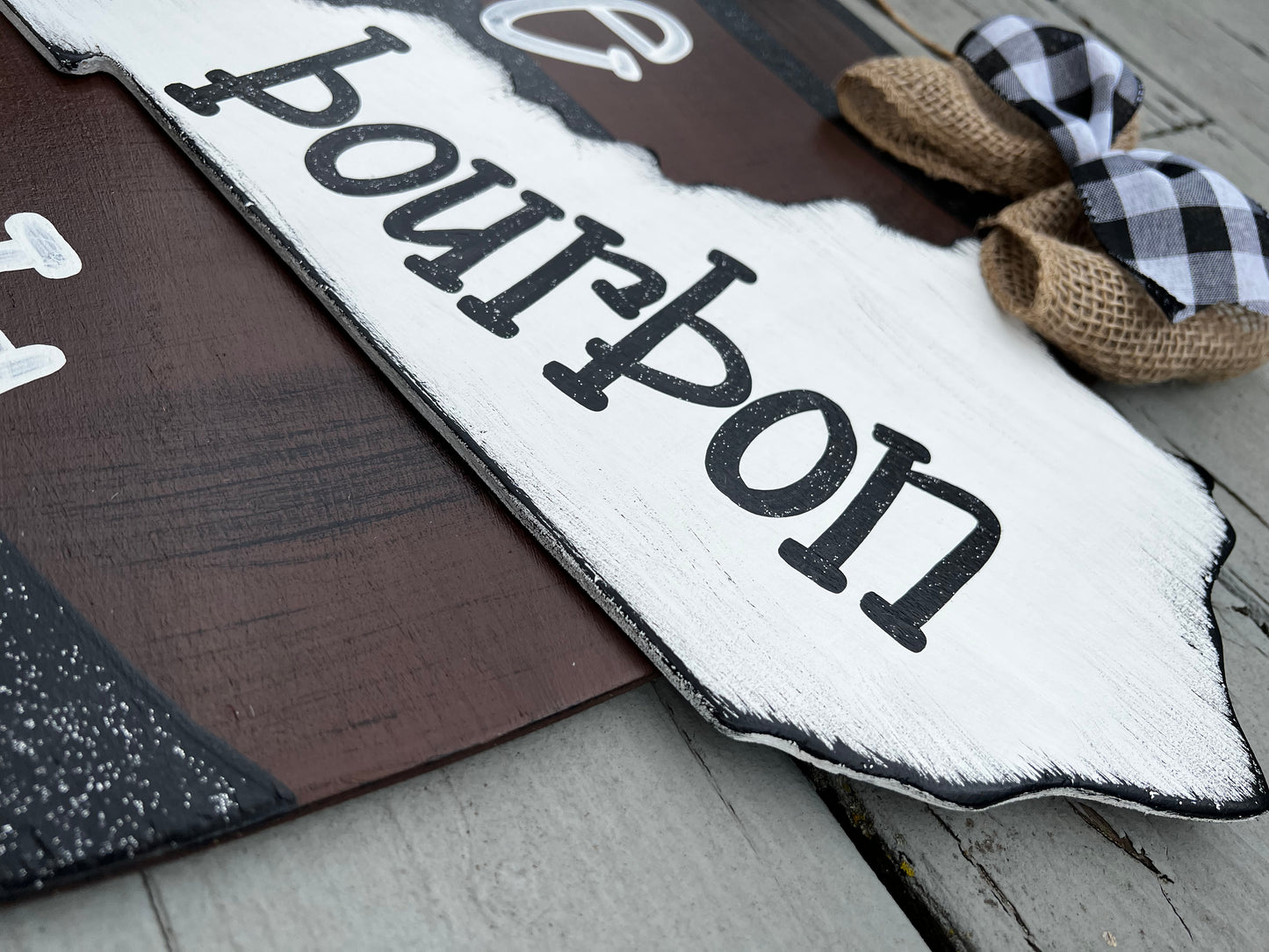 Glitter Bourbon Door Hanger - Preorder