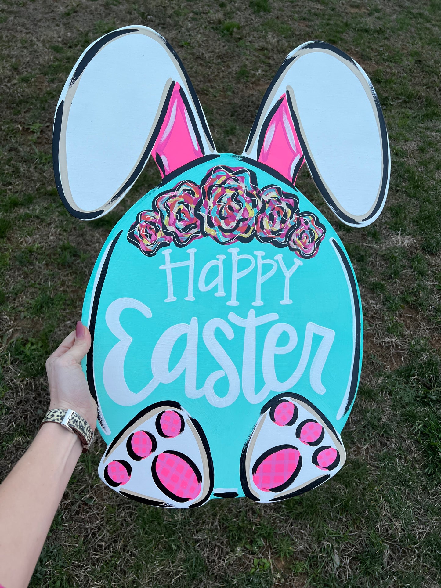 Bunny Egg Door Hanger - Preorder
