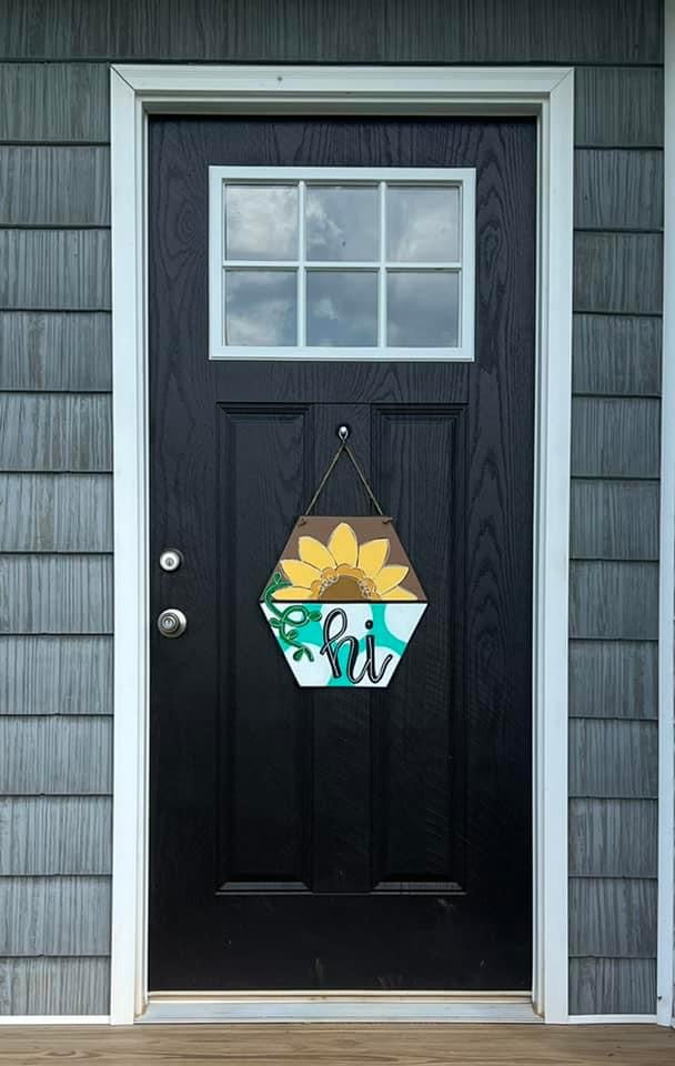 Sunflower Hi Door Hanger - Preorder
