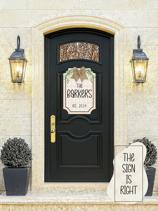 Neutral Name Door Hanger - Preorder