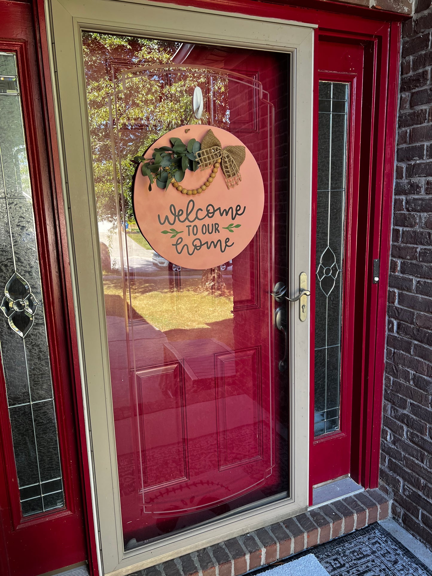Welcome To Our Home Door Hanger - Preorder