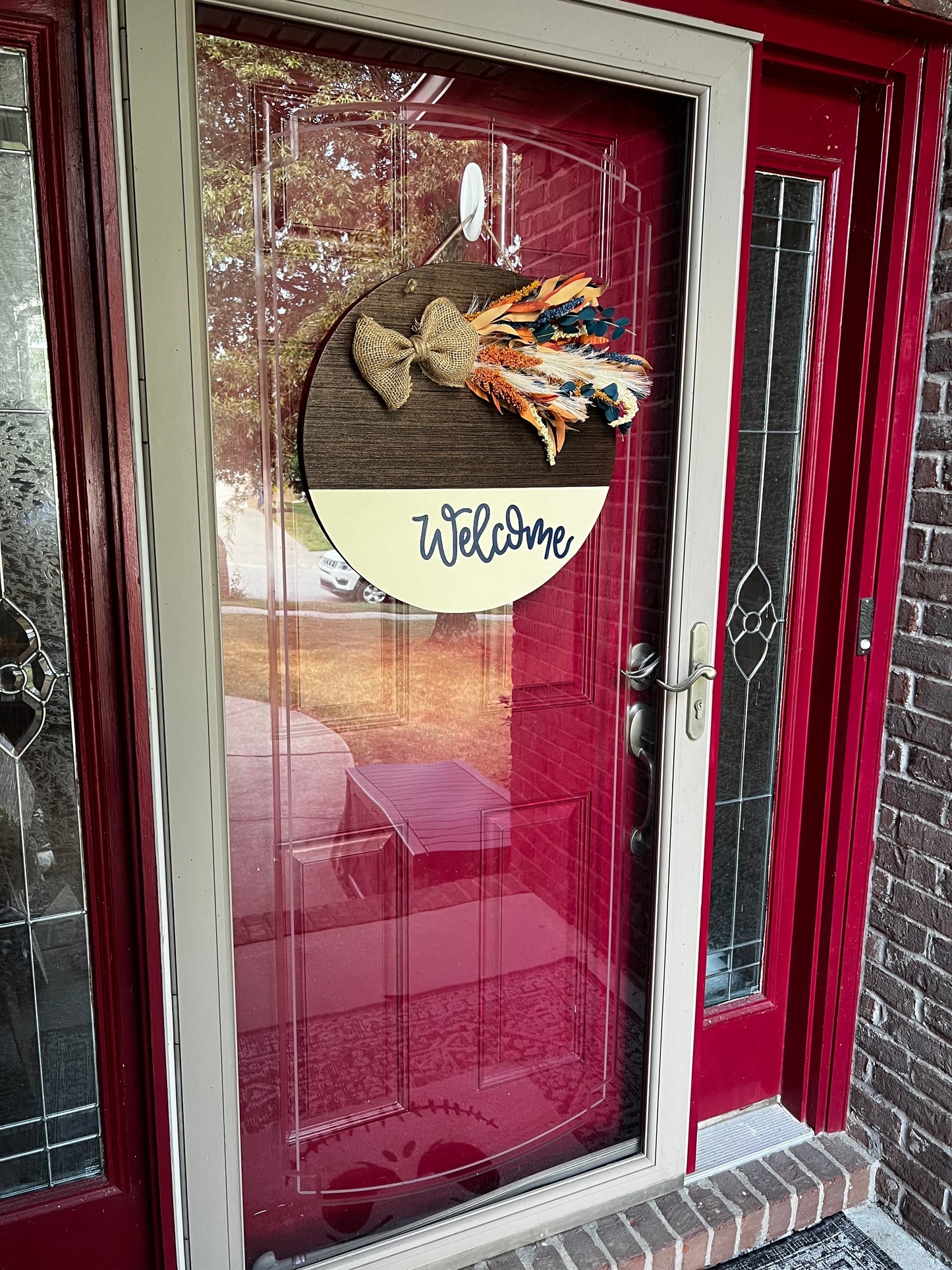 Welcome Navy Blue Door Hanger - Preorder