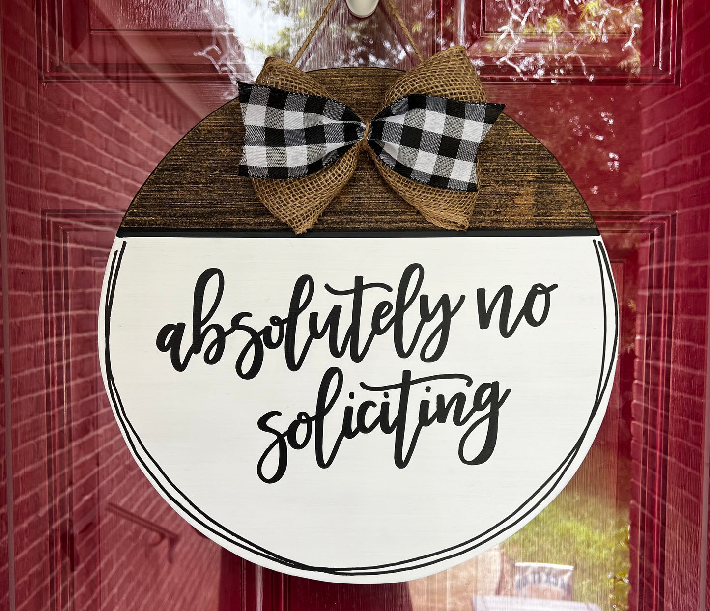Absolutely No Soliciting Door Hanger - Preorder