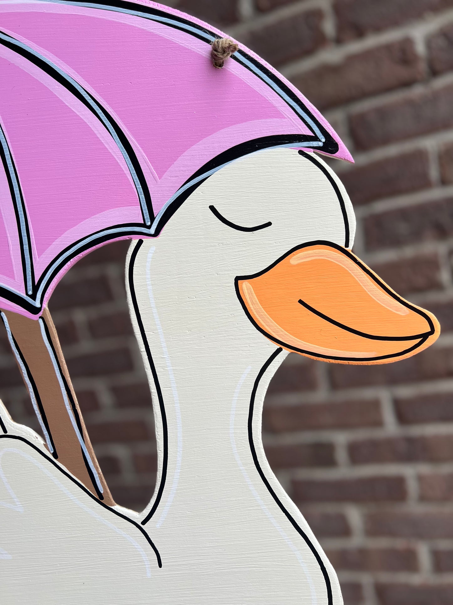Rainy Day Goose Door Hanger - Preorder