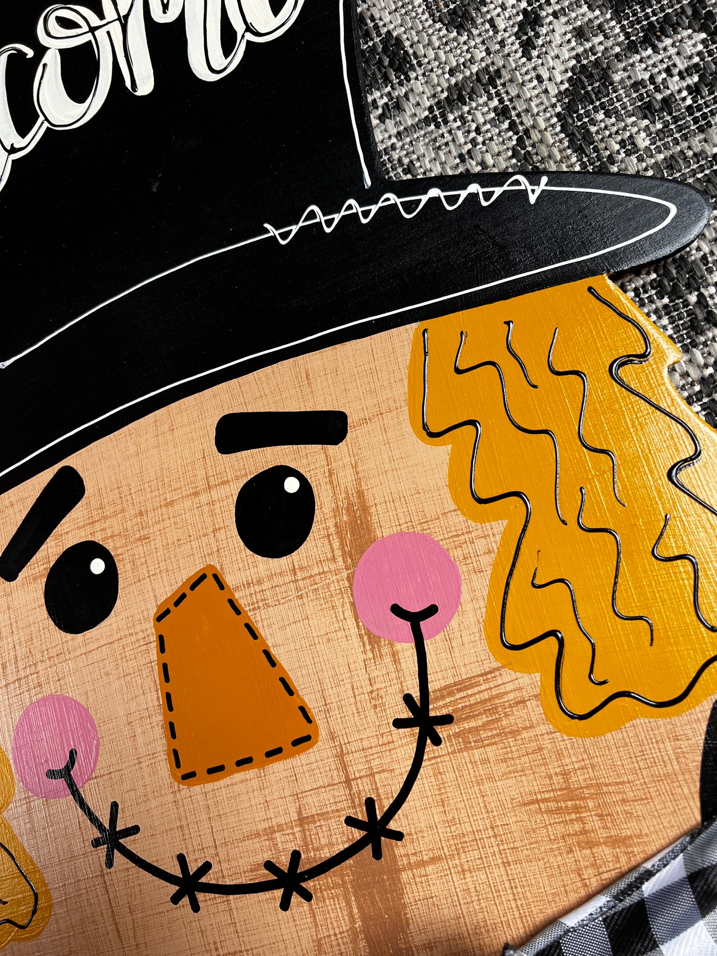 Welcome Scarecrow Door Hanger - Preorder
