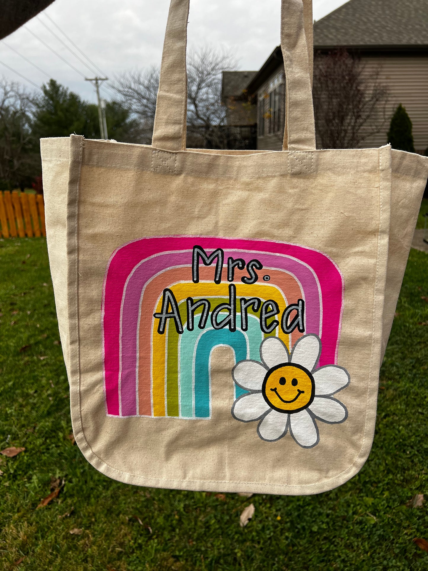 Rainbow Flower Bag - Preorder