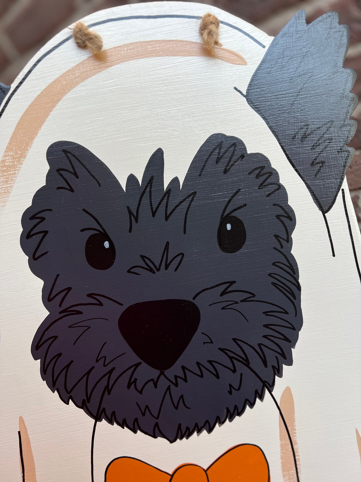 1 Dog Ghost Door Hanger - Preorder