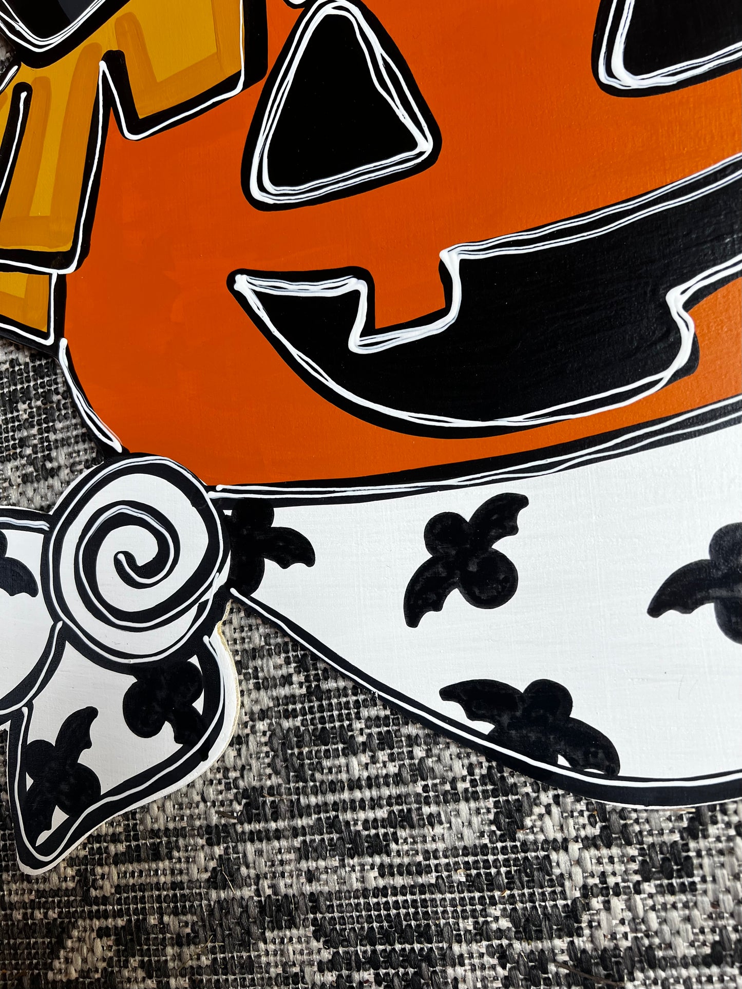 Pumpkin Bats Door Hanger - Preorder