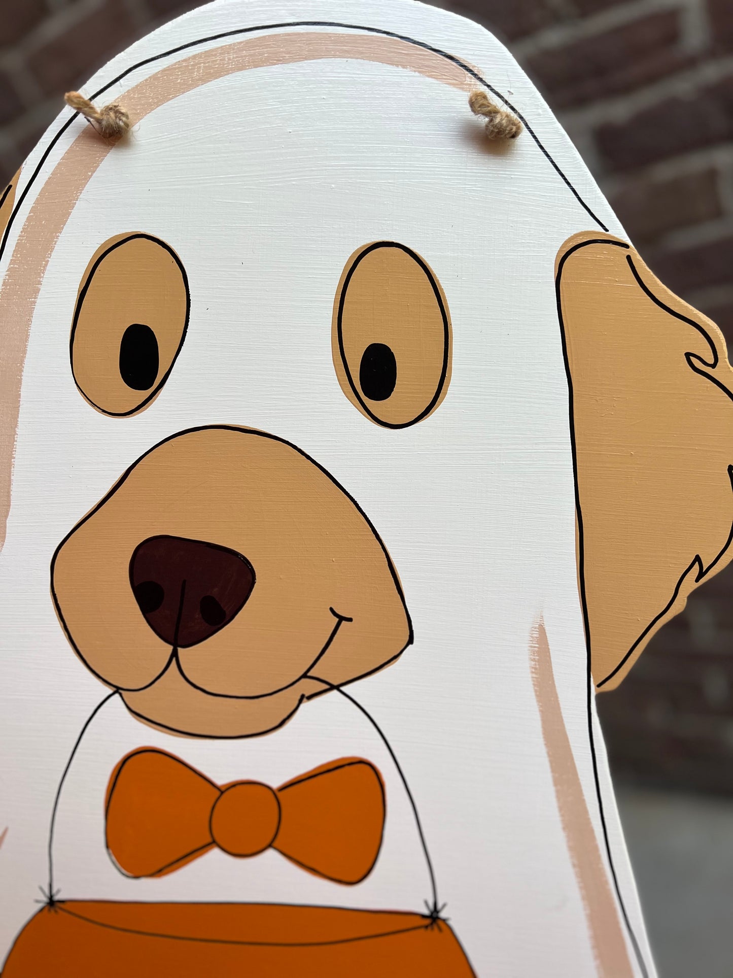 1 Dog Ghost Door Hanger - Preorder