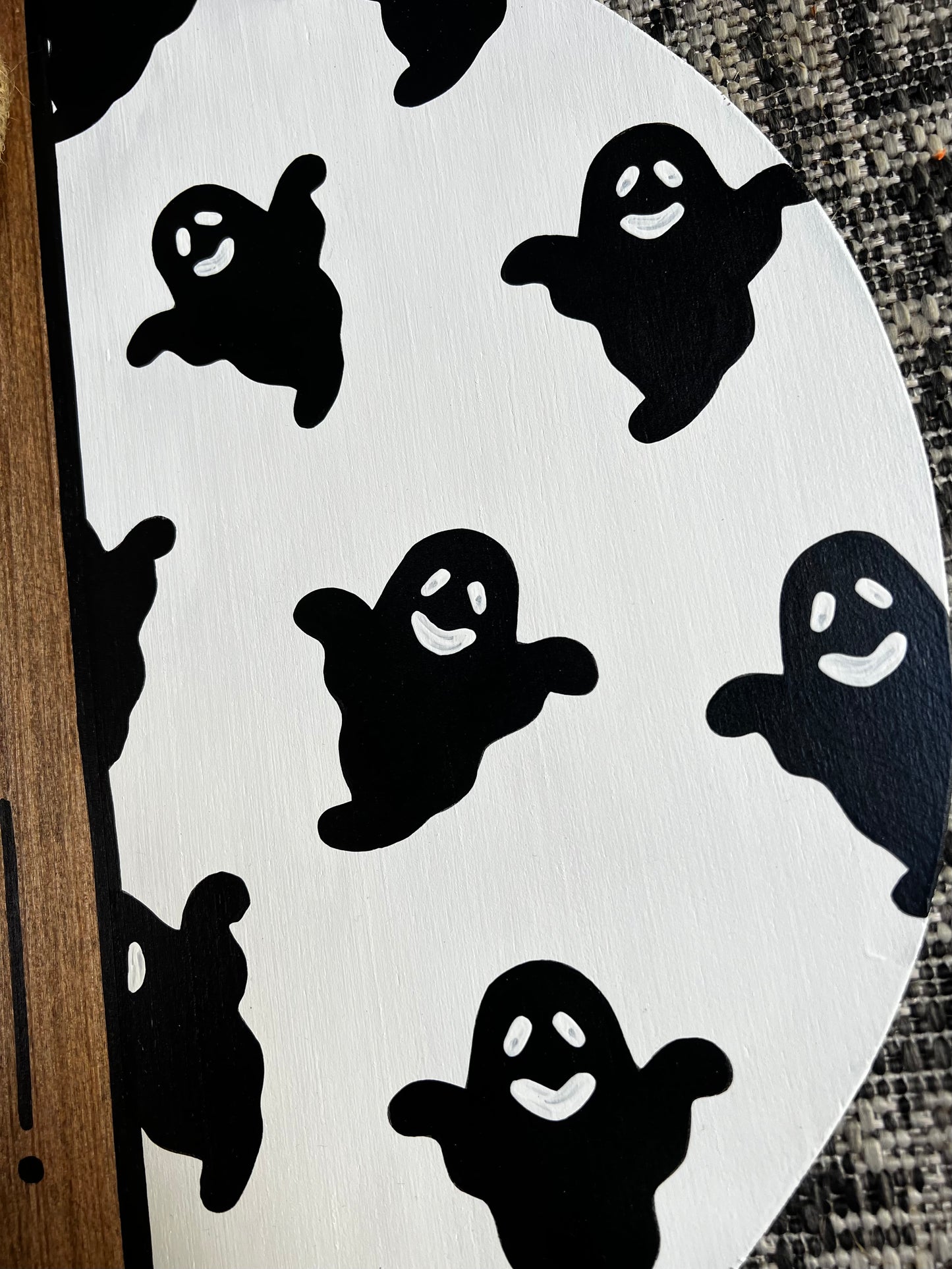 Hey Boo Round Door Hanger - Preorder