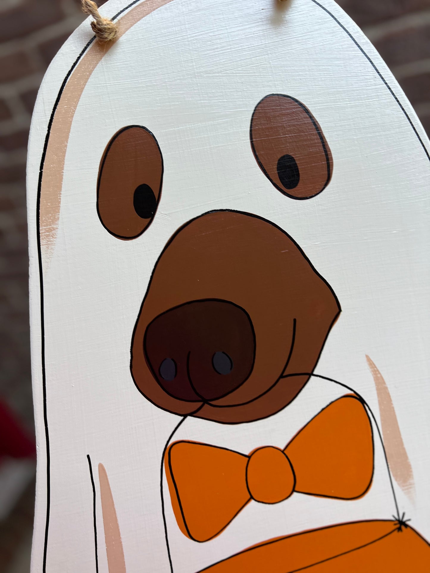 1 Dog Ghost Door Hanger - Preorder