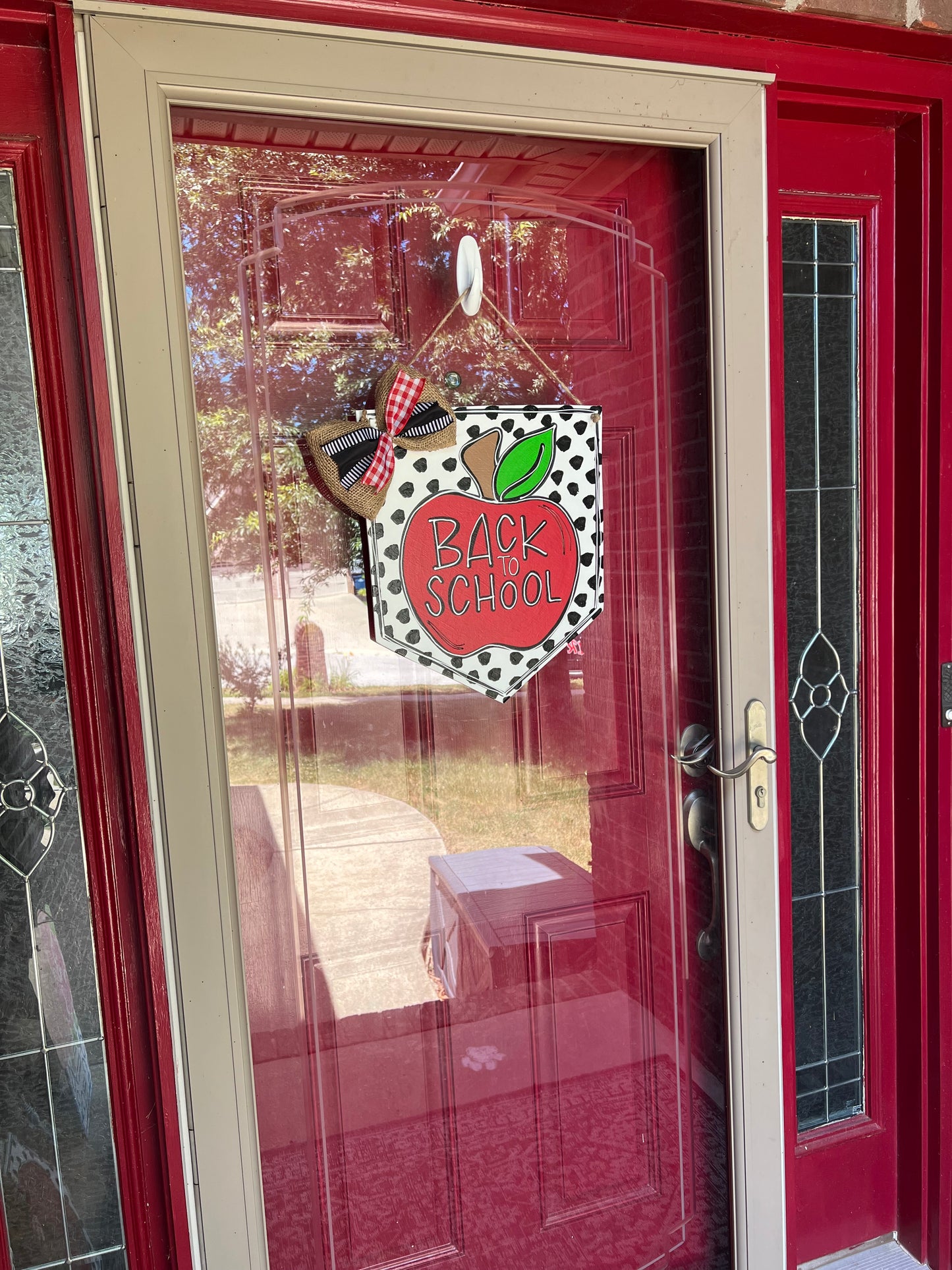 Back To School Apple Door Hanger - Preorder