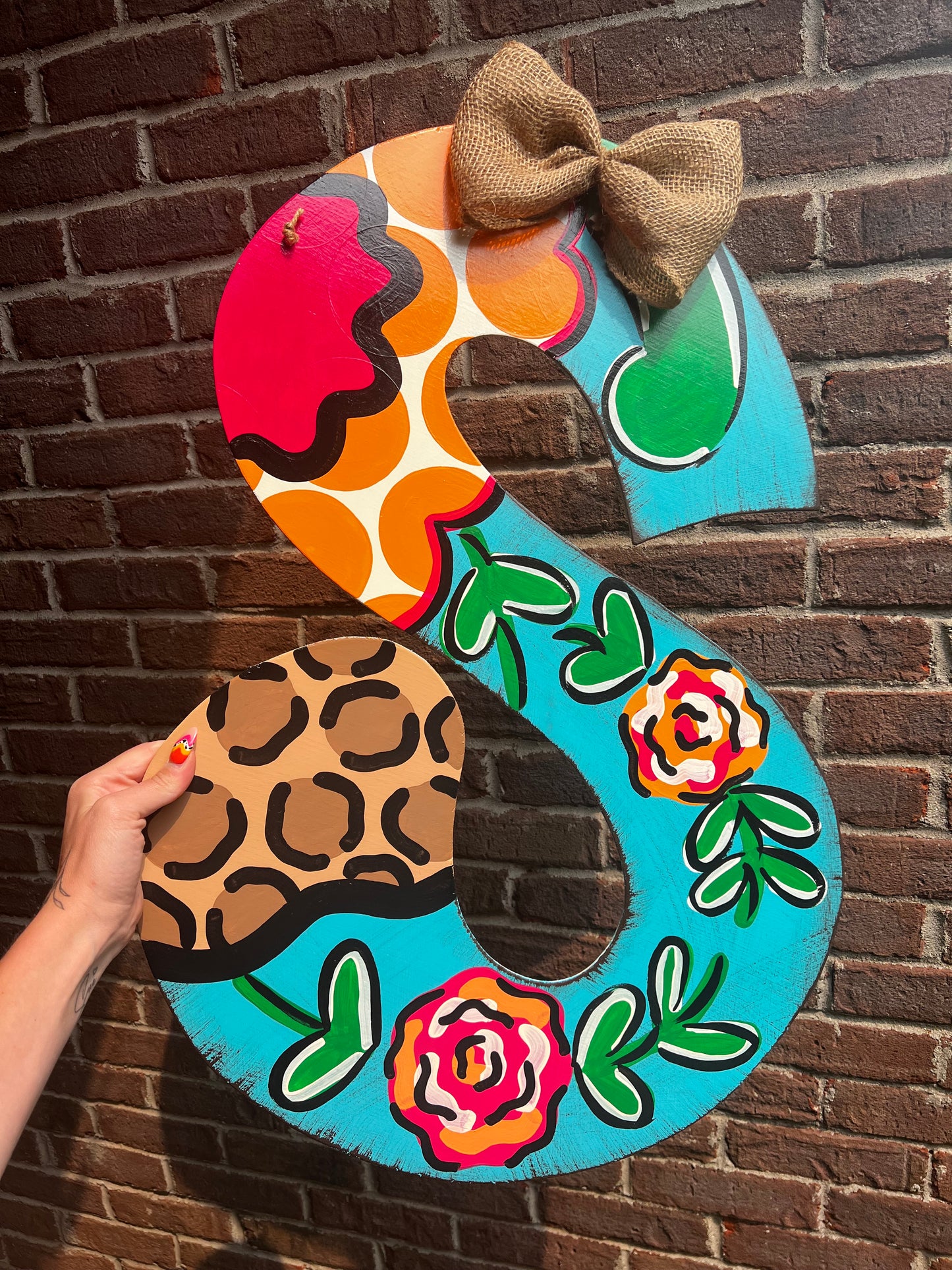 Funky Letter S Door Hanger - Preorder
