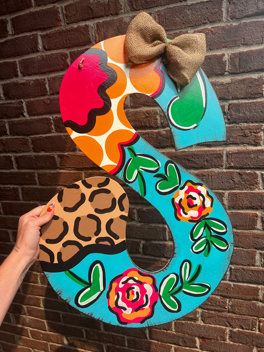 Funky Letter S Door Hanger - Preorder