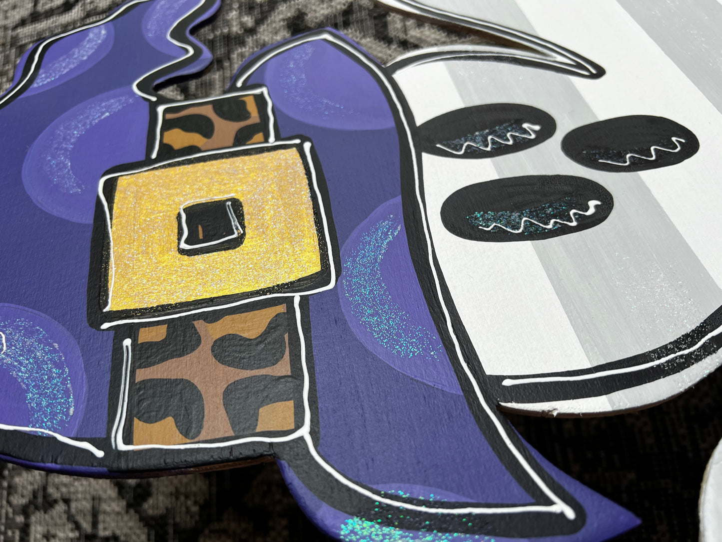 Hey Boo Pumpkin Ghost Door Hanger - Preorder