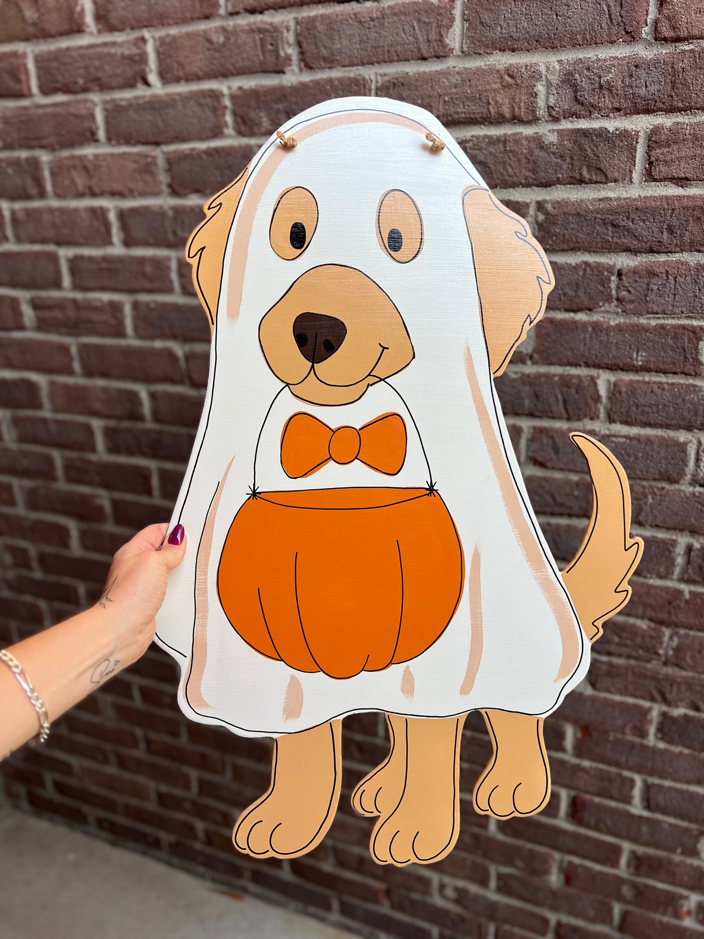 1 Dog Ghost Door Hanger - Preorder