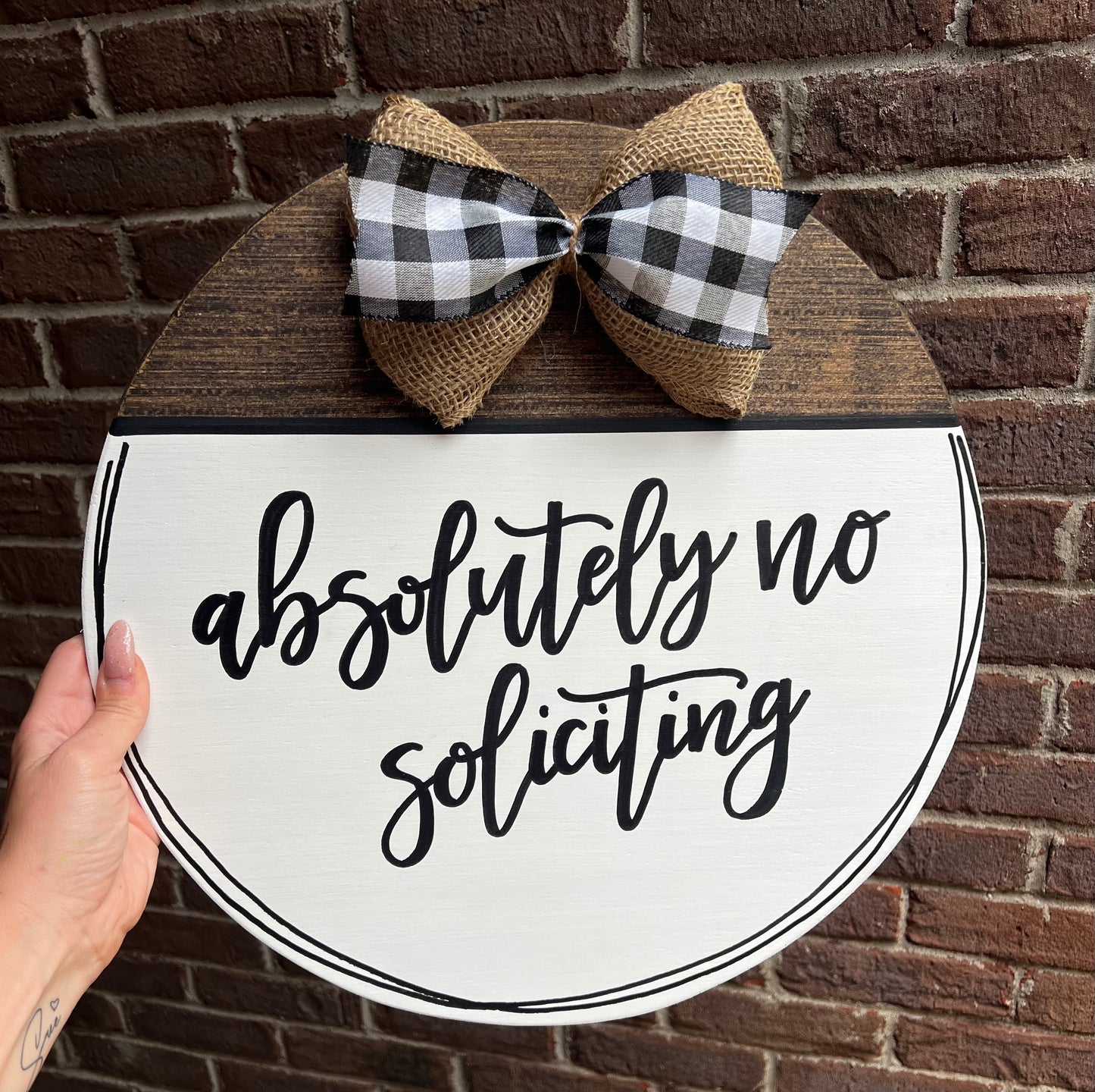 Absolutely No Soliciting Door Hanger - Preorder