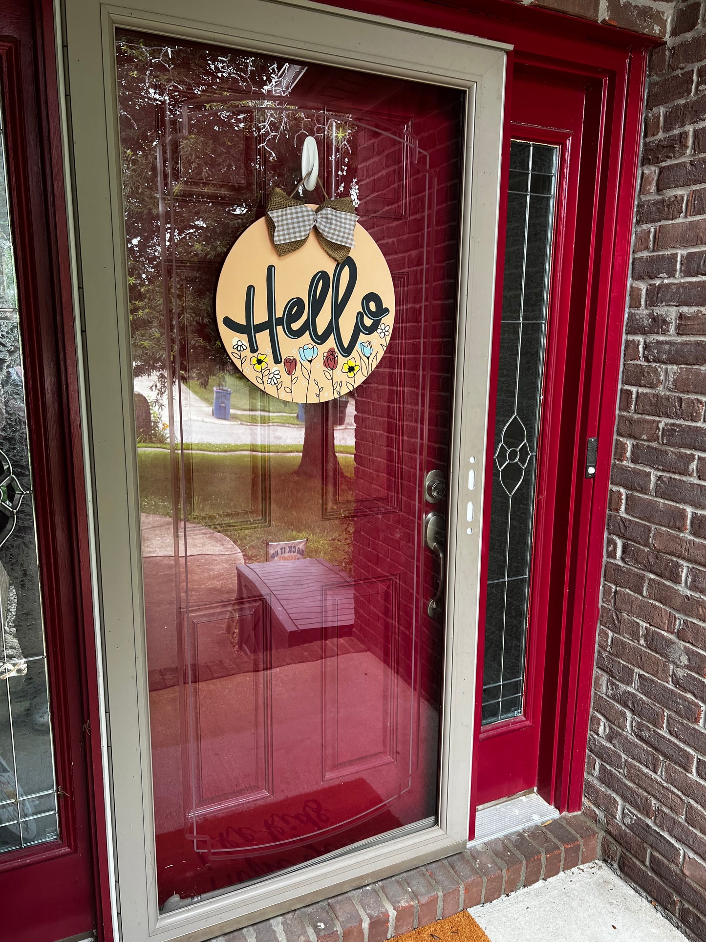 Hello Floral Door Hanger - Preorder