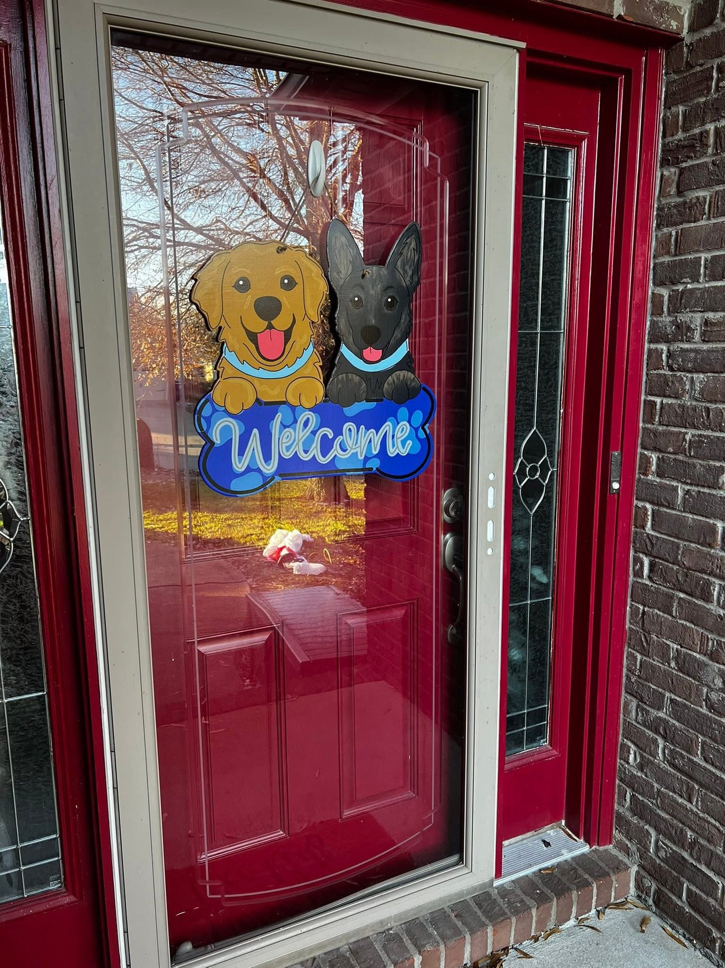 Double Dog Bone Door Hanger - Preorder