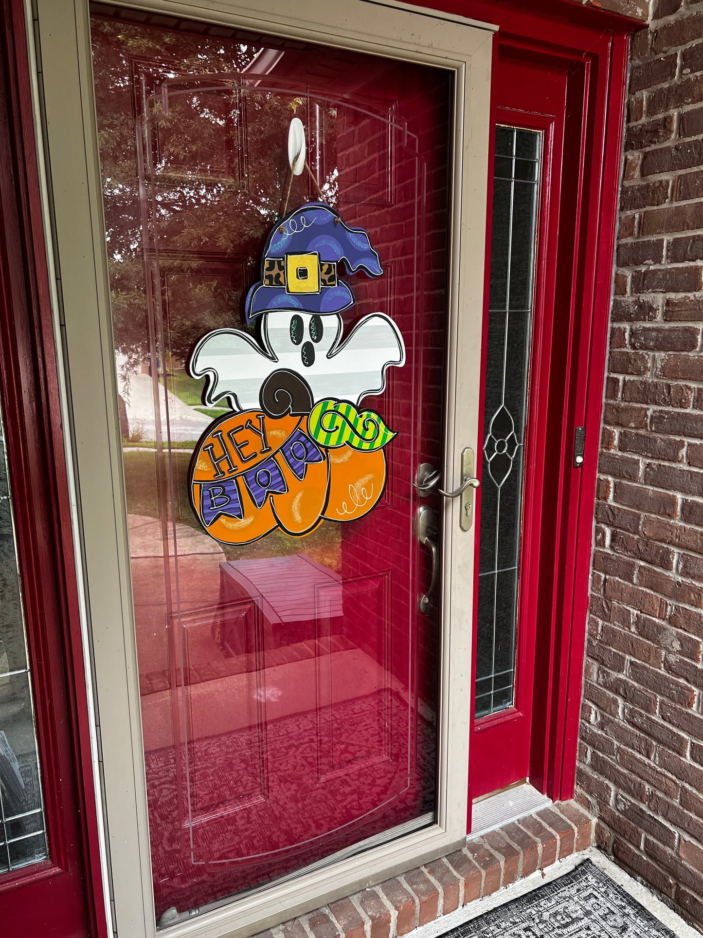 Hey Boo Pumpkin Ghost Door Hanger - Preorder