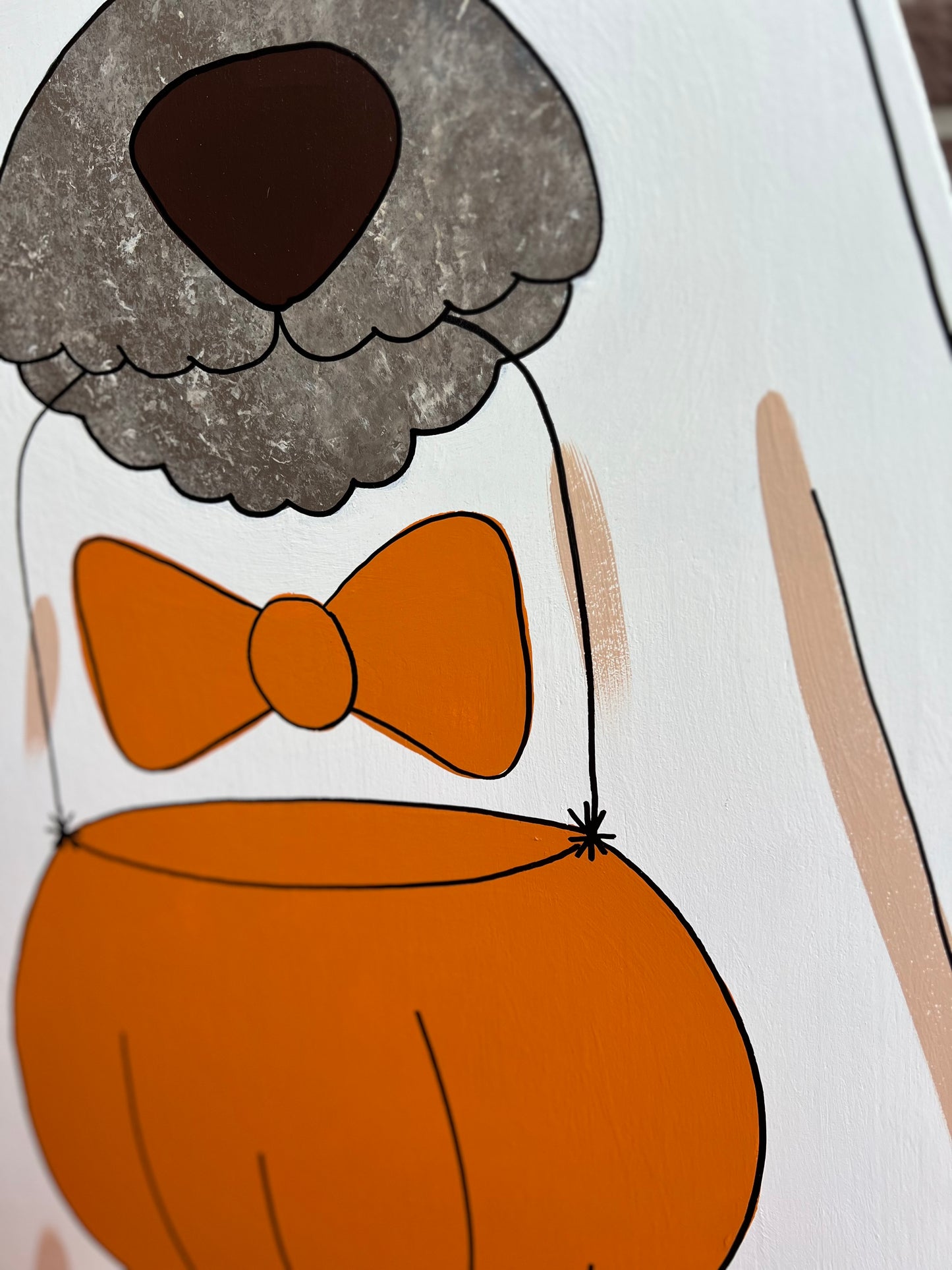 1 Dog Ghost Door Hanger - Preorder