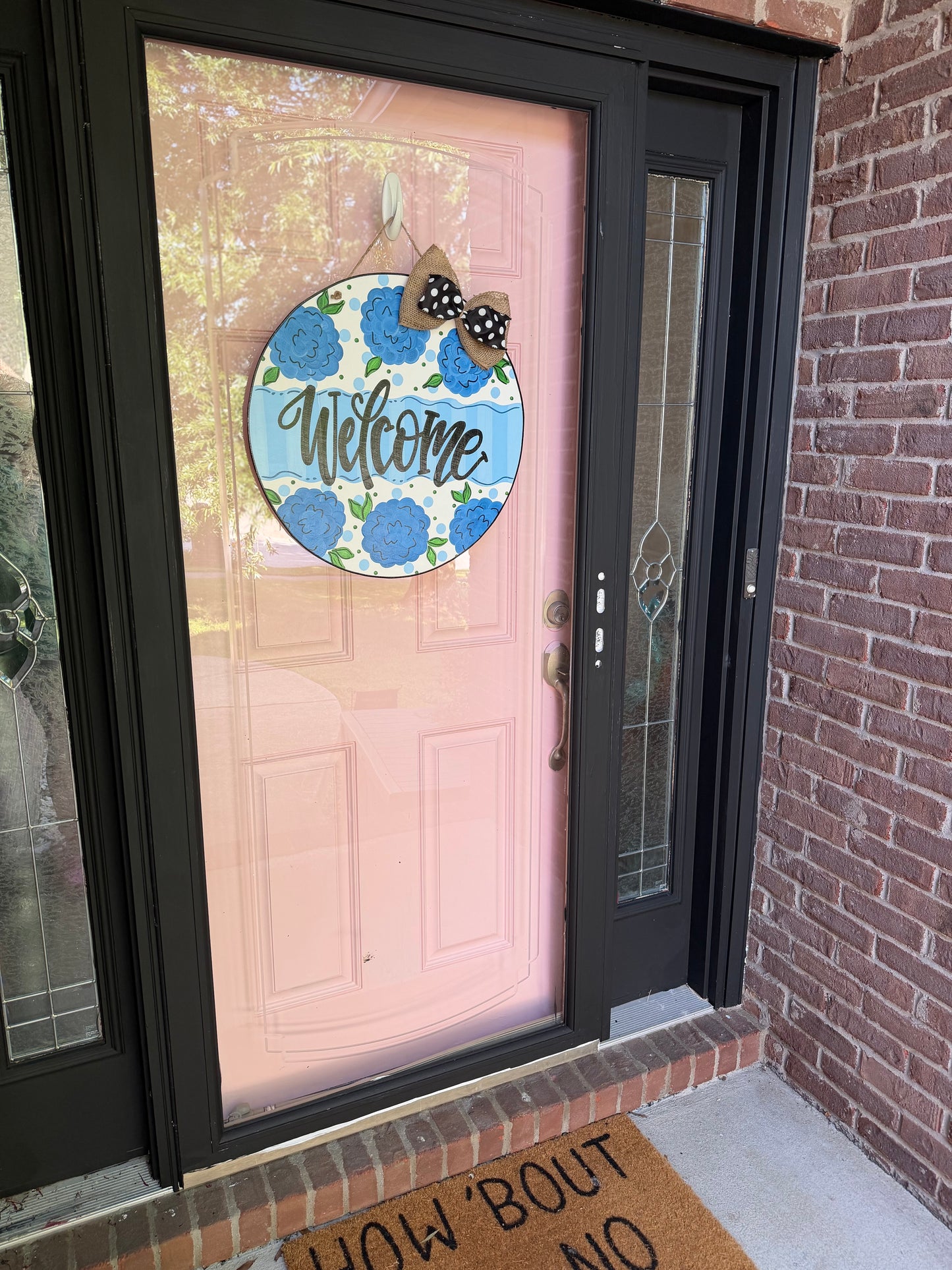 Blue Welcome Door Hanger - Preorder