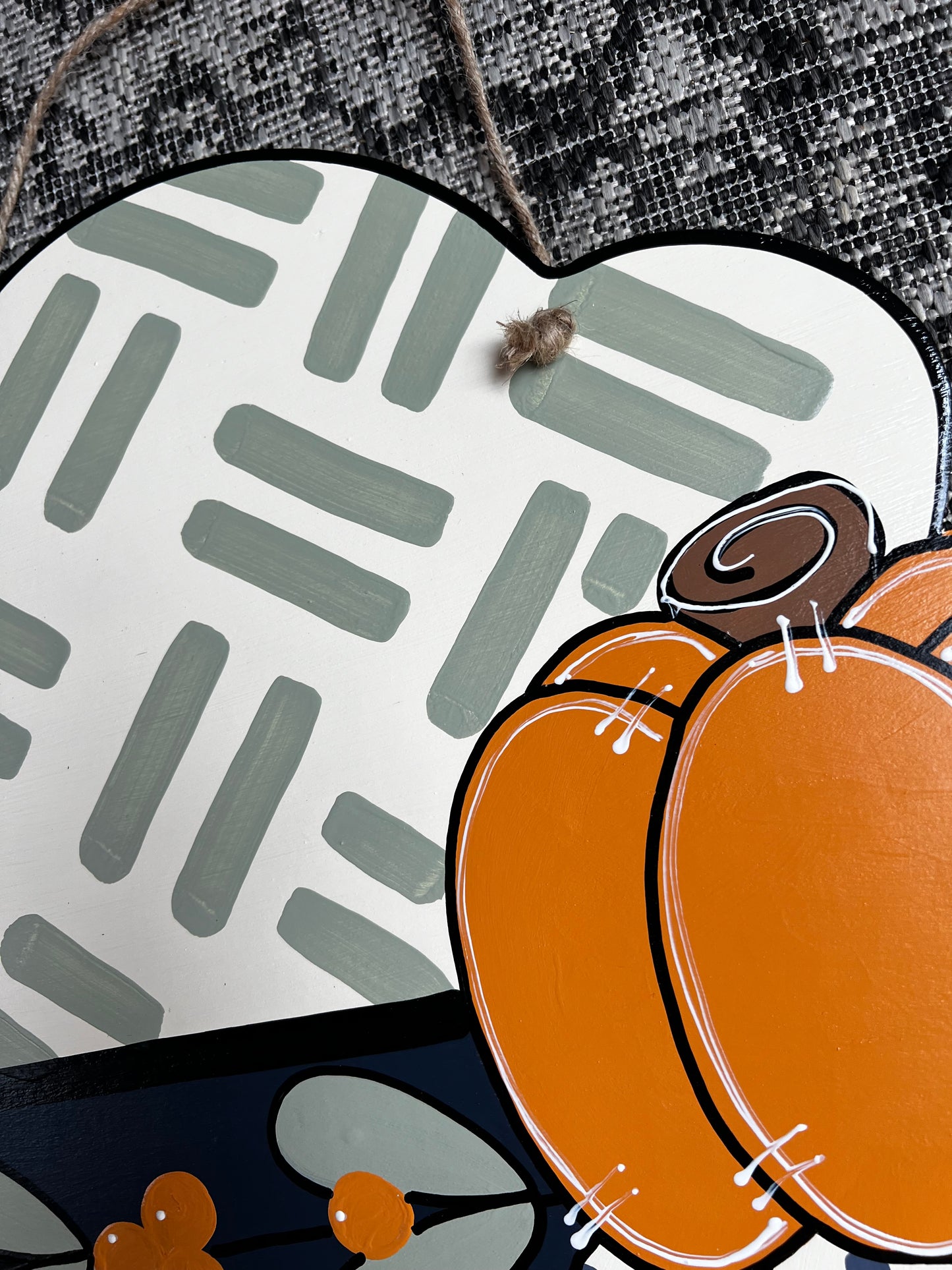Hey There Stacked Pumpkins Door Hanger - Preorder