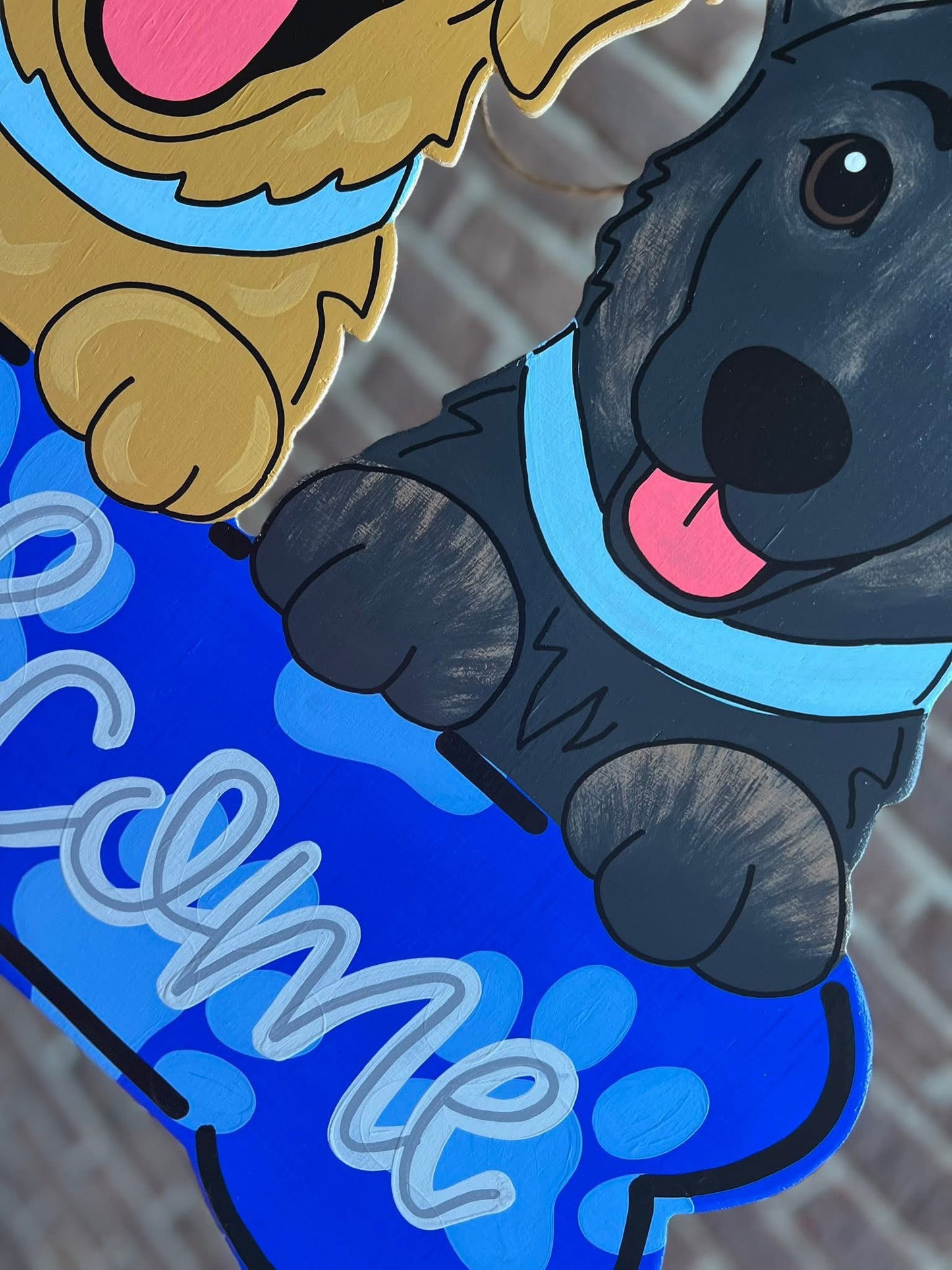 Double Dog Bone Door Hanger - Preorder