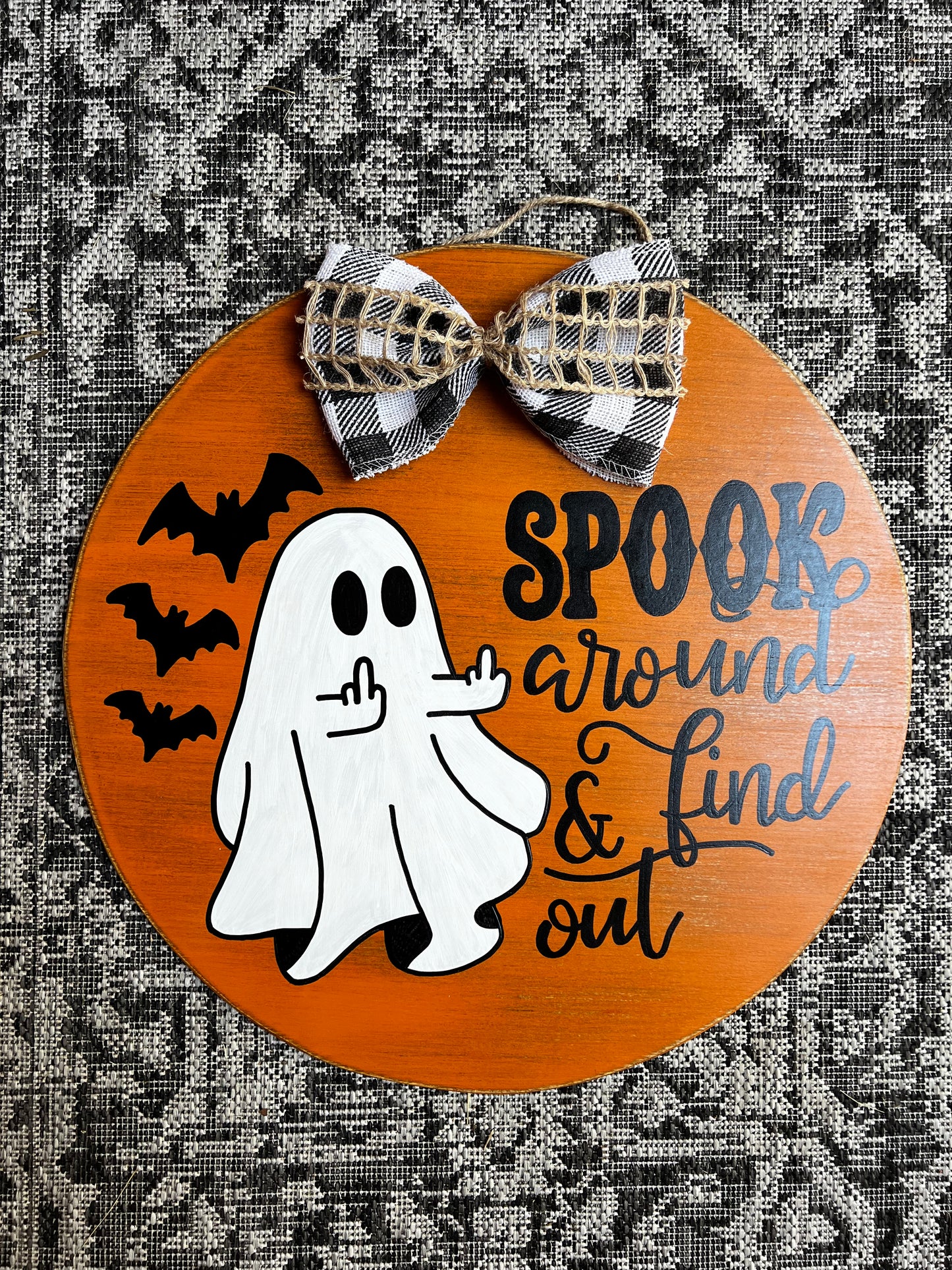 Spook Around Door Hanger - Preorder