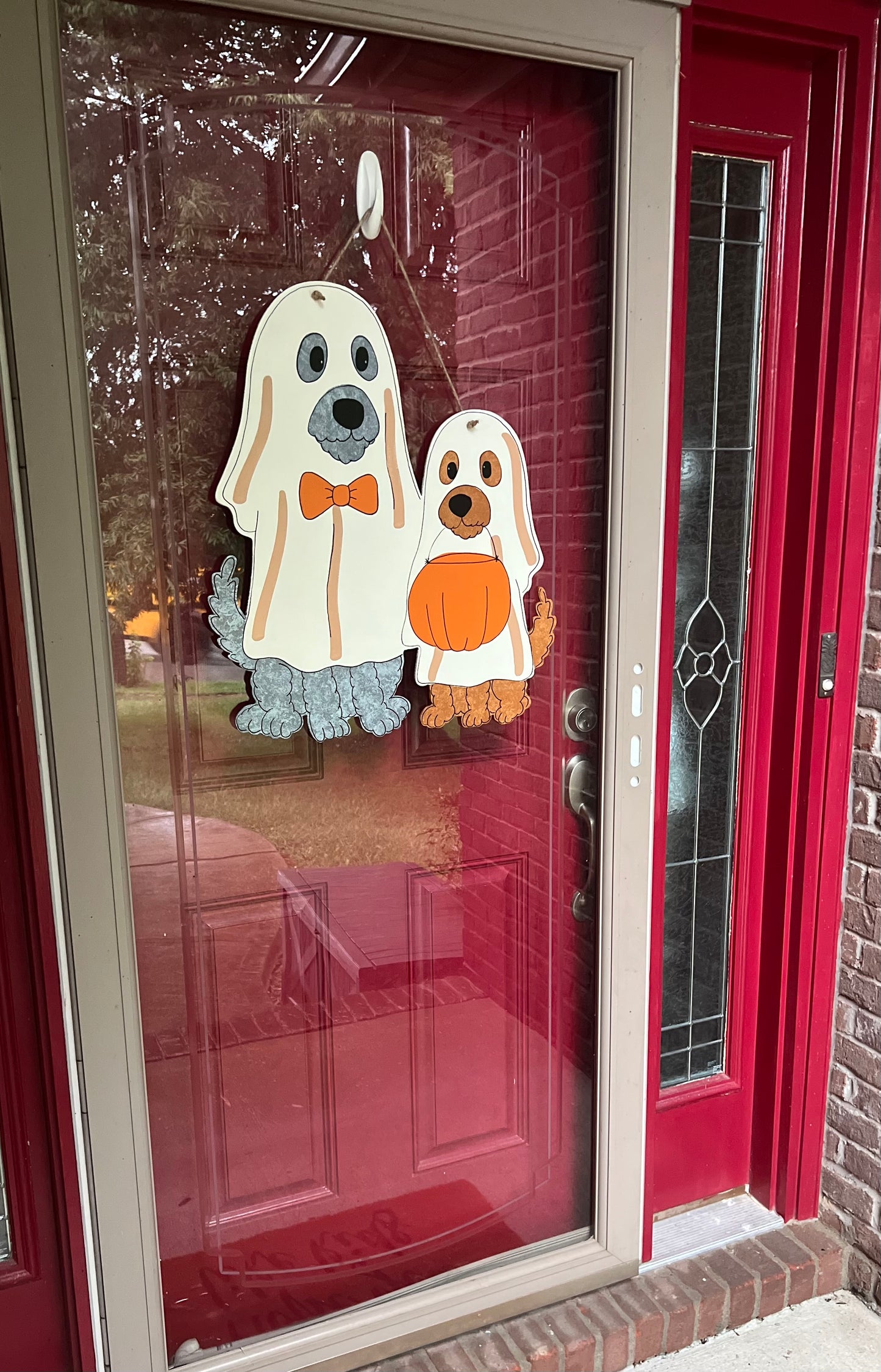 2 Dog Ghost Door Hanger - Preorder