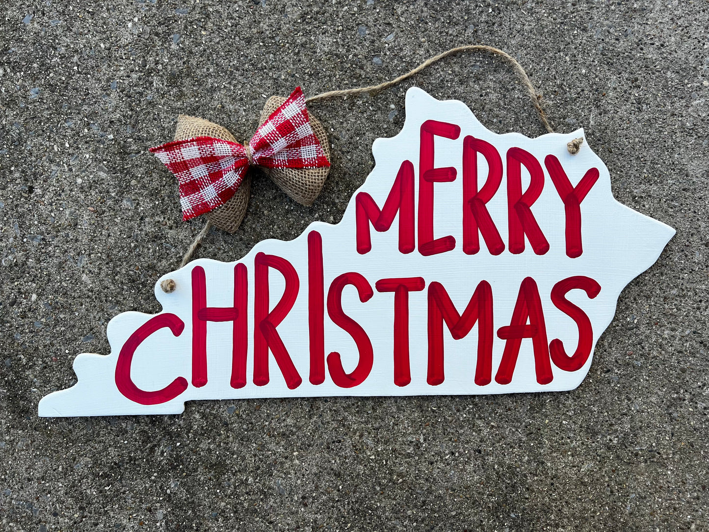 KY Red Christmas Door Hanger - Preorder