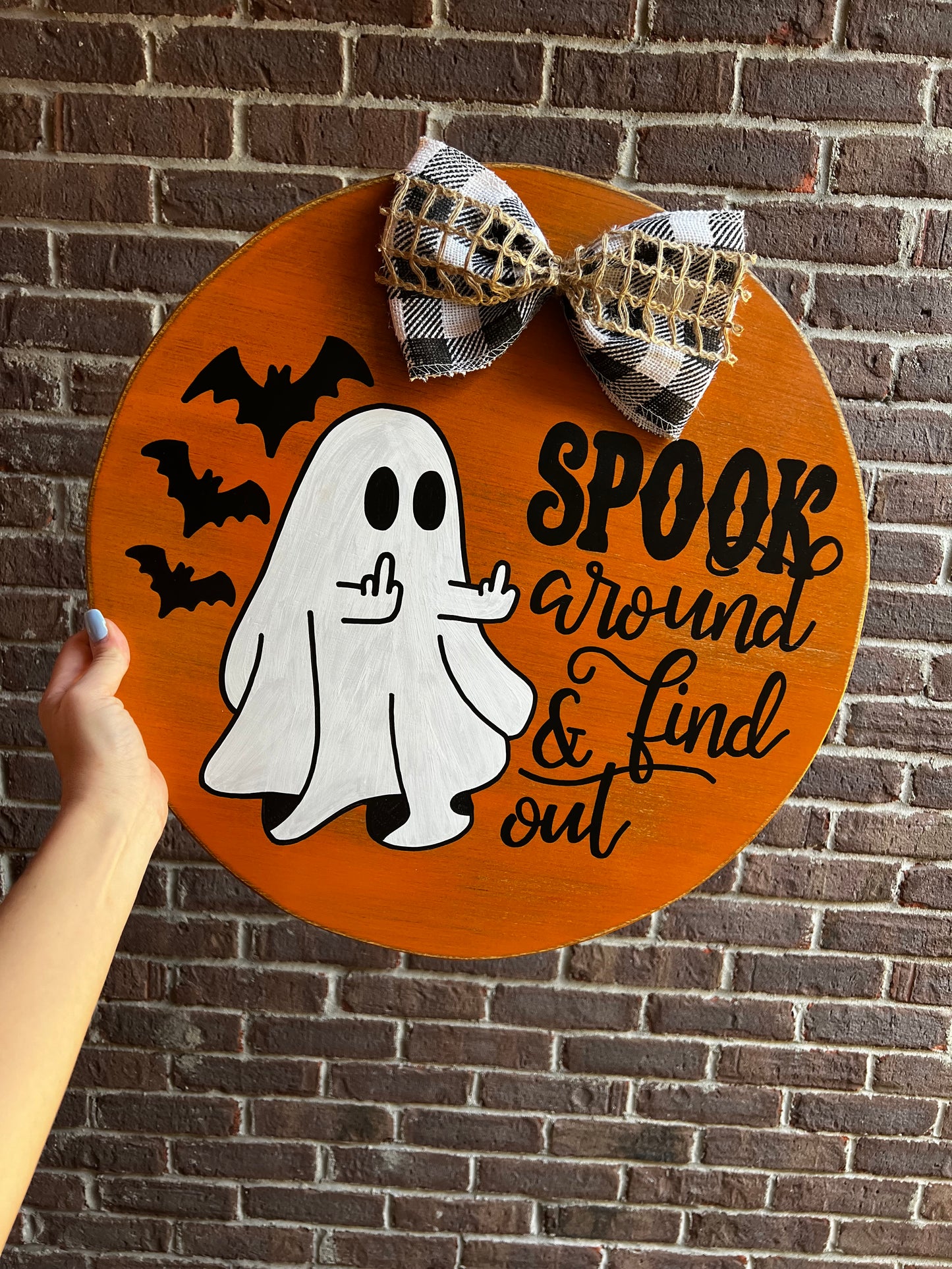 Spook Around Door Hanger - Preorder