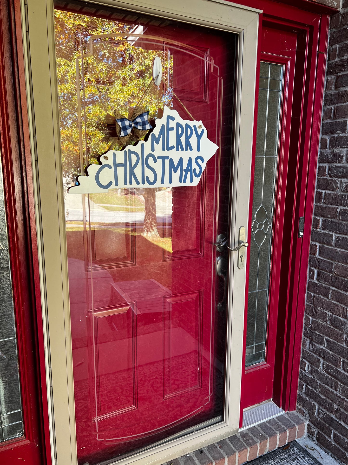 KY Blue Christmas Door Hanger - Preorder