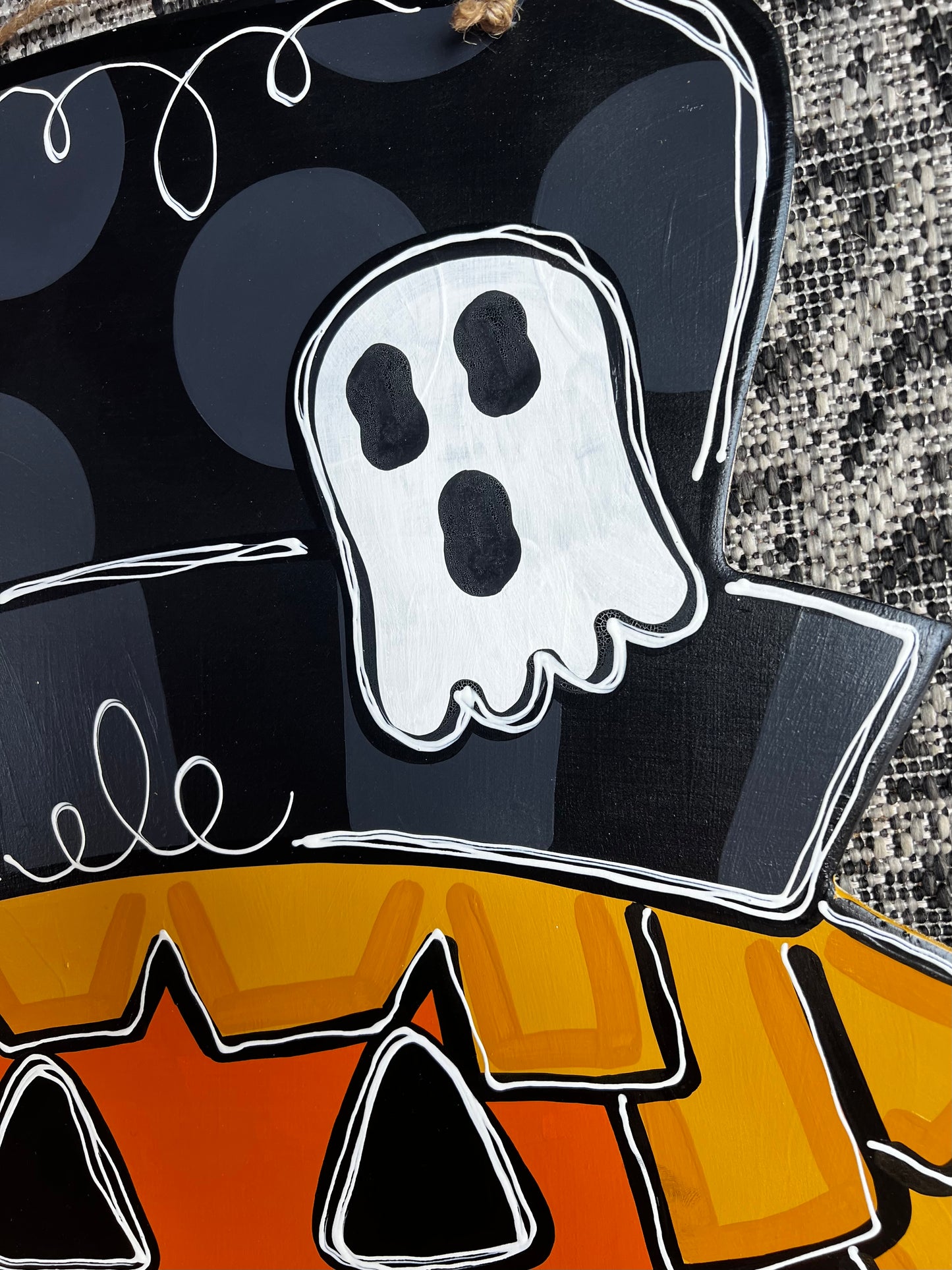 Pumpkin Bats Door Hanger - Preorder