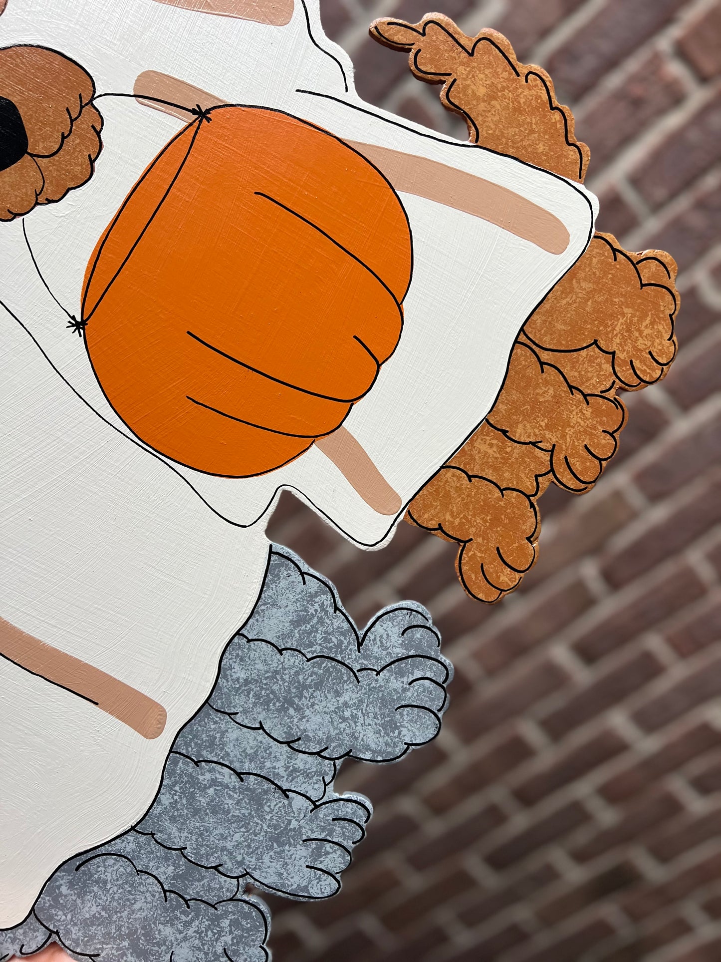 2 Dog Ghost Door Hanger - Preorder