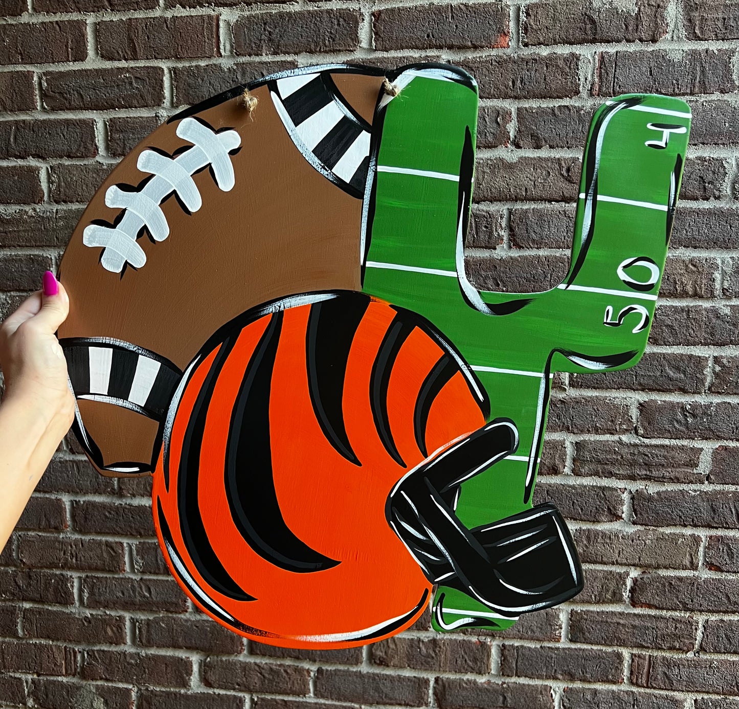 Football Fan Door Hanger - Preorder